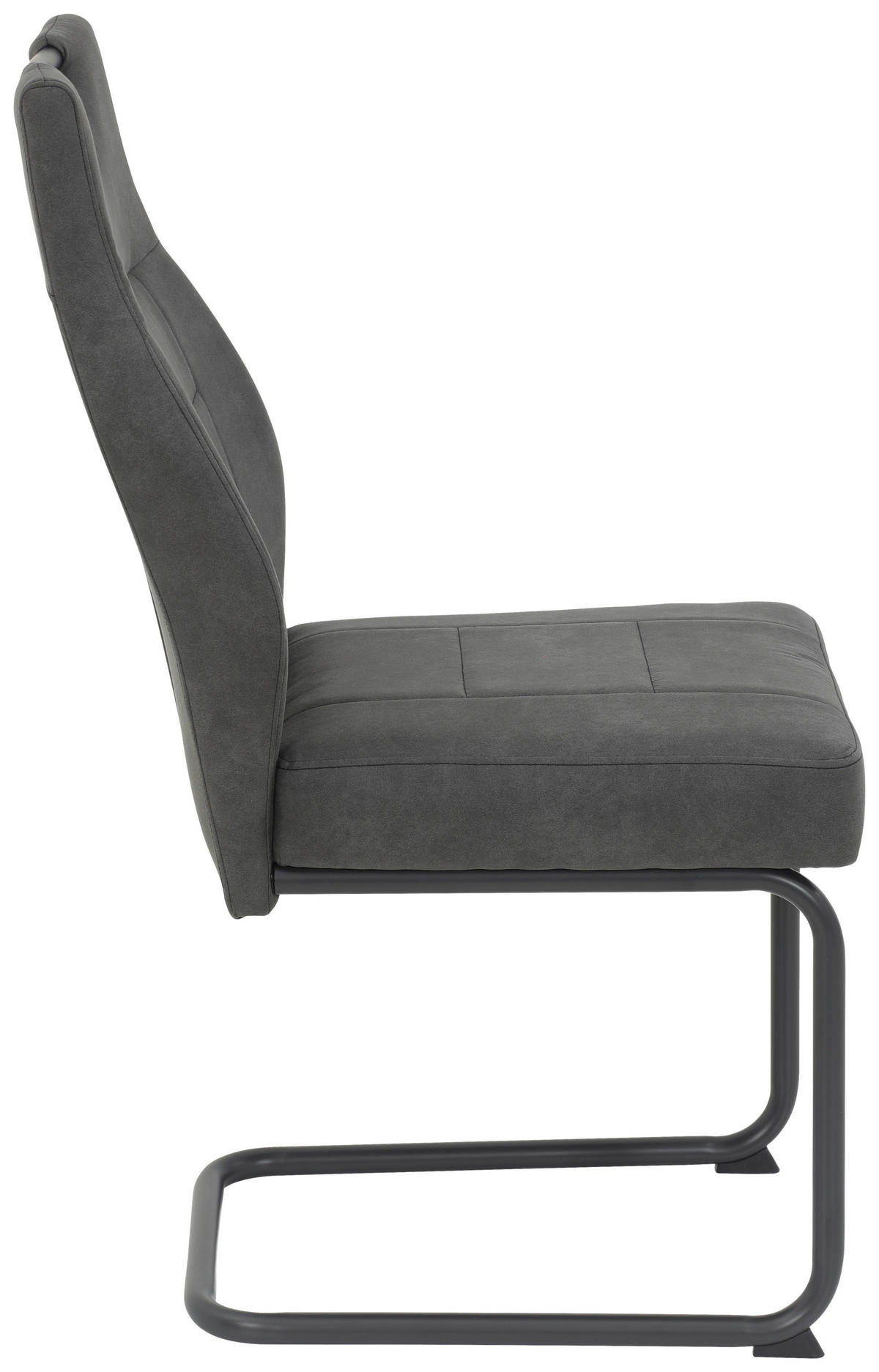 Schwingstuhl Linda II, 2er-Set anthrazit Metall Microfaser B/H/T: ca. 44x97x65 cm Linda II, 2er-Set - anthrazit (44,00/97,00/65,00cm) - Hela