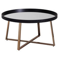 Couchtisch schwarz B/H/T: ca. 78x42x78 cm Couchtisch - schwarz (78,00/42,00/78,00cm) - Wohnling