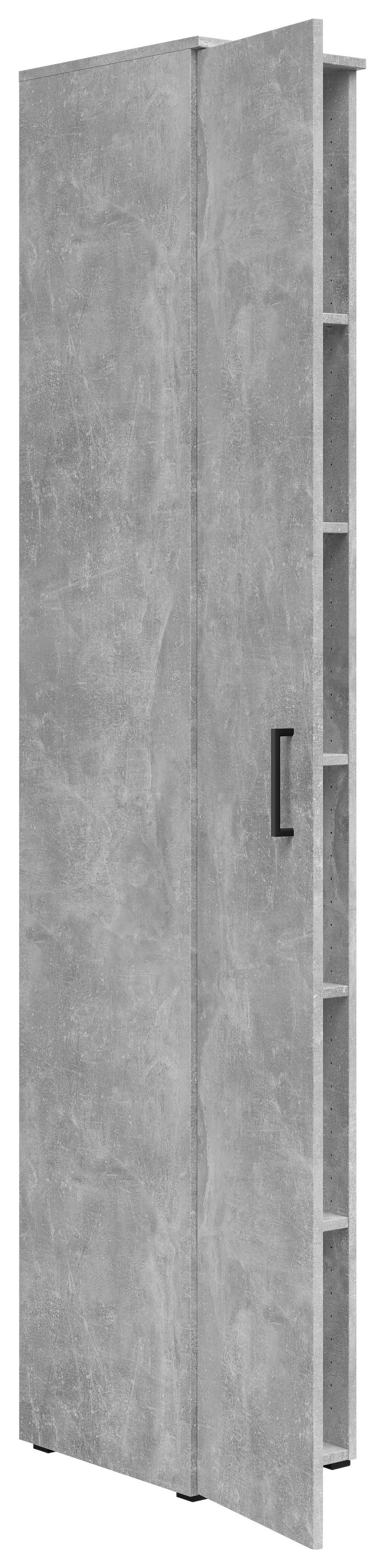 Schrank Multi-Stauraum Typ 8 Beton Optik B/H/T: ca. 30x195x40 cm Multi-Stauraum Typ 8 - Beton (30,00/195,00/40,00cm)