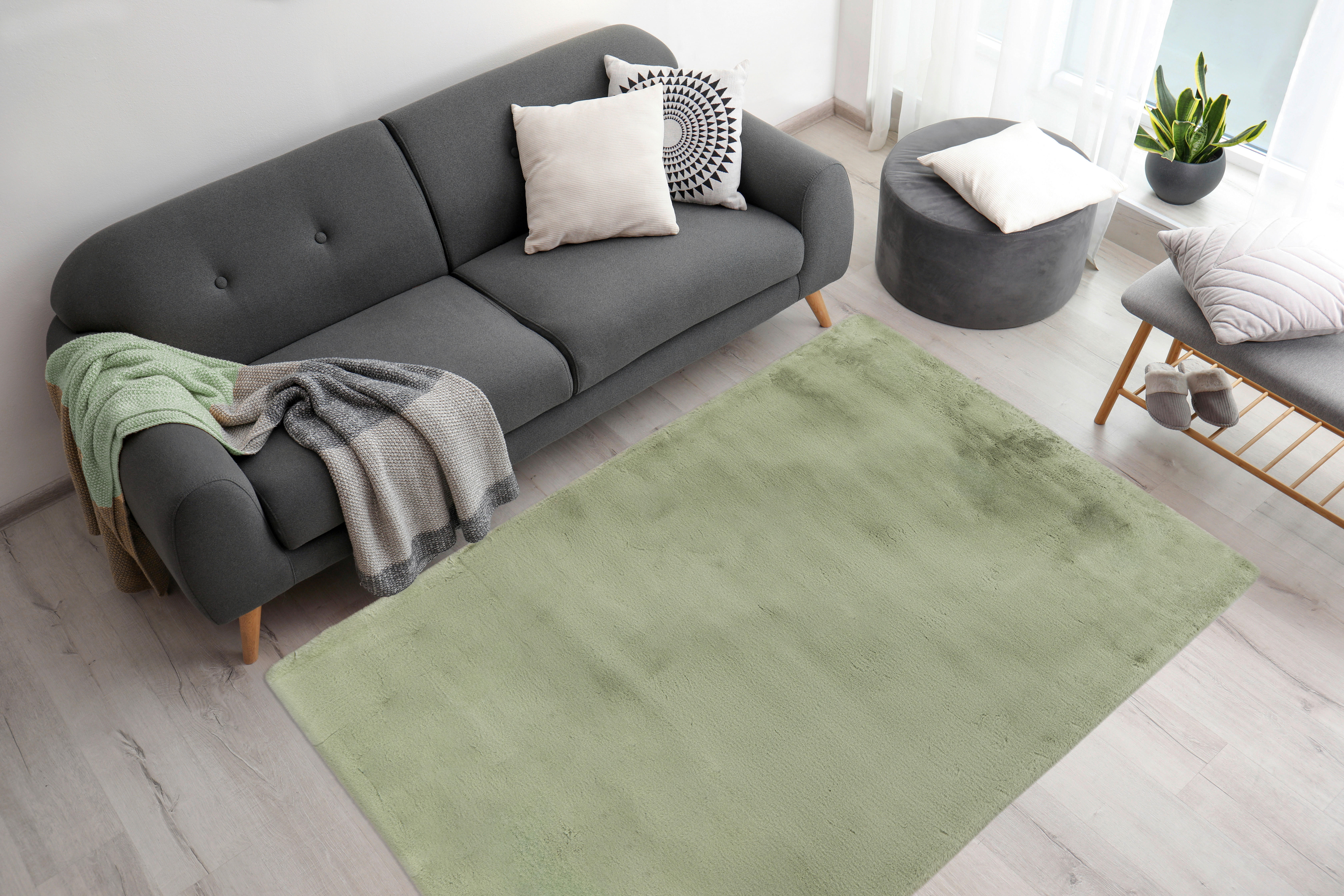 Arte Espina Hochflorteppich Rabbit 125 mint B/H/L: ca. 180x4,5x280 cm Rabbit 125 - mint (280,00/180,00/4,50cm) - Arte Espina