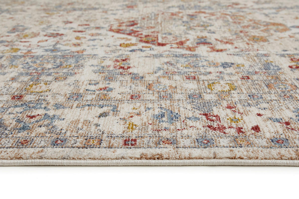 Teppich Rocco creme B/L: ca. 120x160 cm Rocco - blau/creme (120,00/160,00cm)