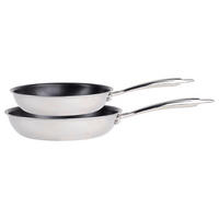 MASTERPRO Pfannenset Pure 3 silber Edelstahl Pure 3 - silber - MASTERPRO