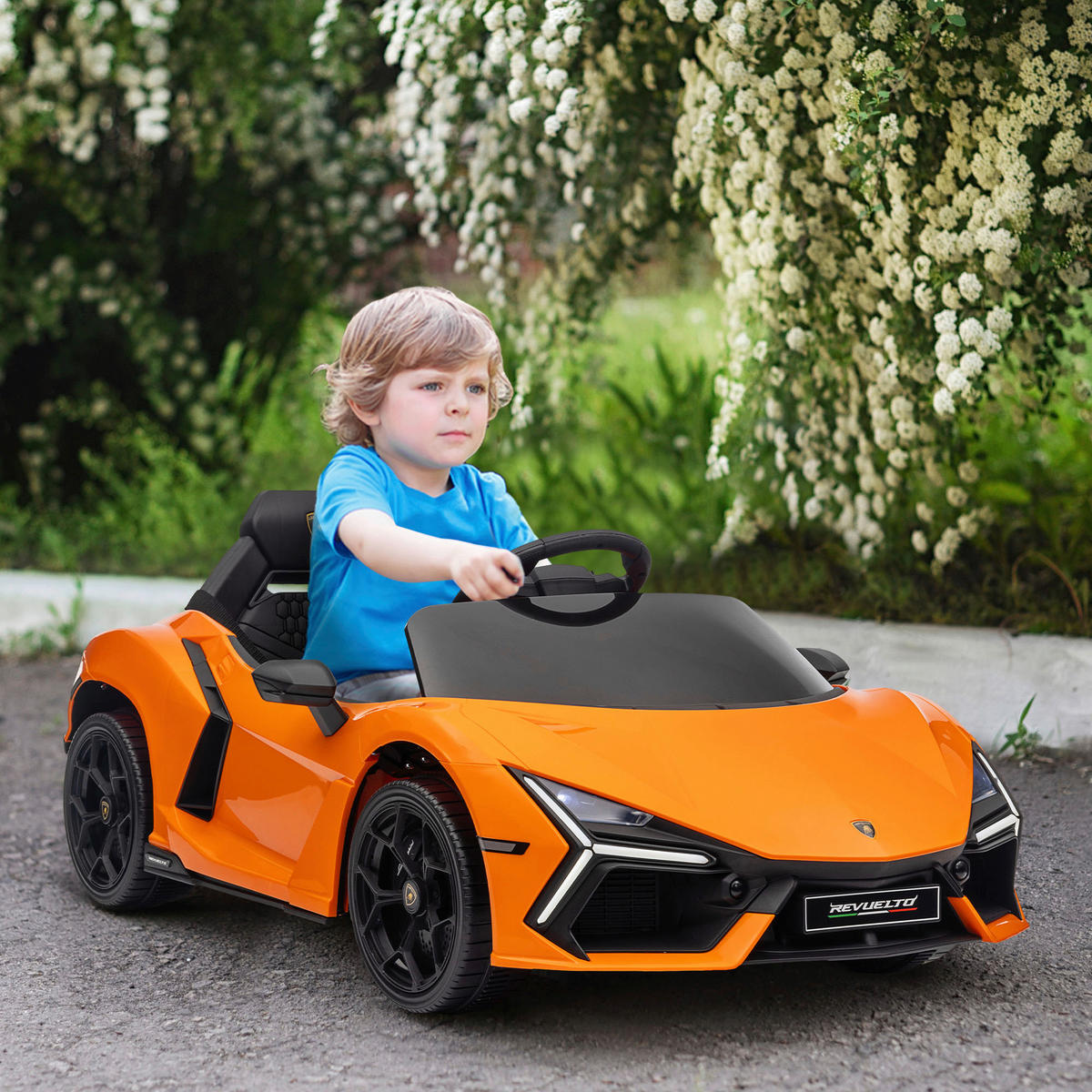 AIYAPLAY Kinder-Elektroauto orange B/H/L: ca. 60x40x105 cm Kinder-Elektroauto - orange (105,00/60,00/40,00cm) - AIYAPLAY