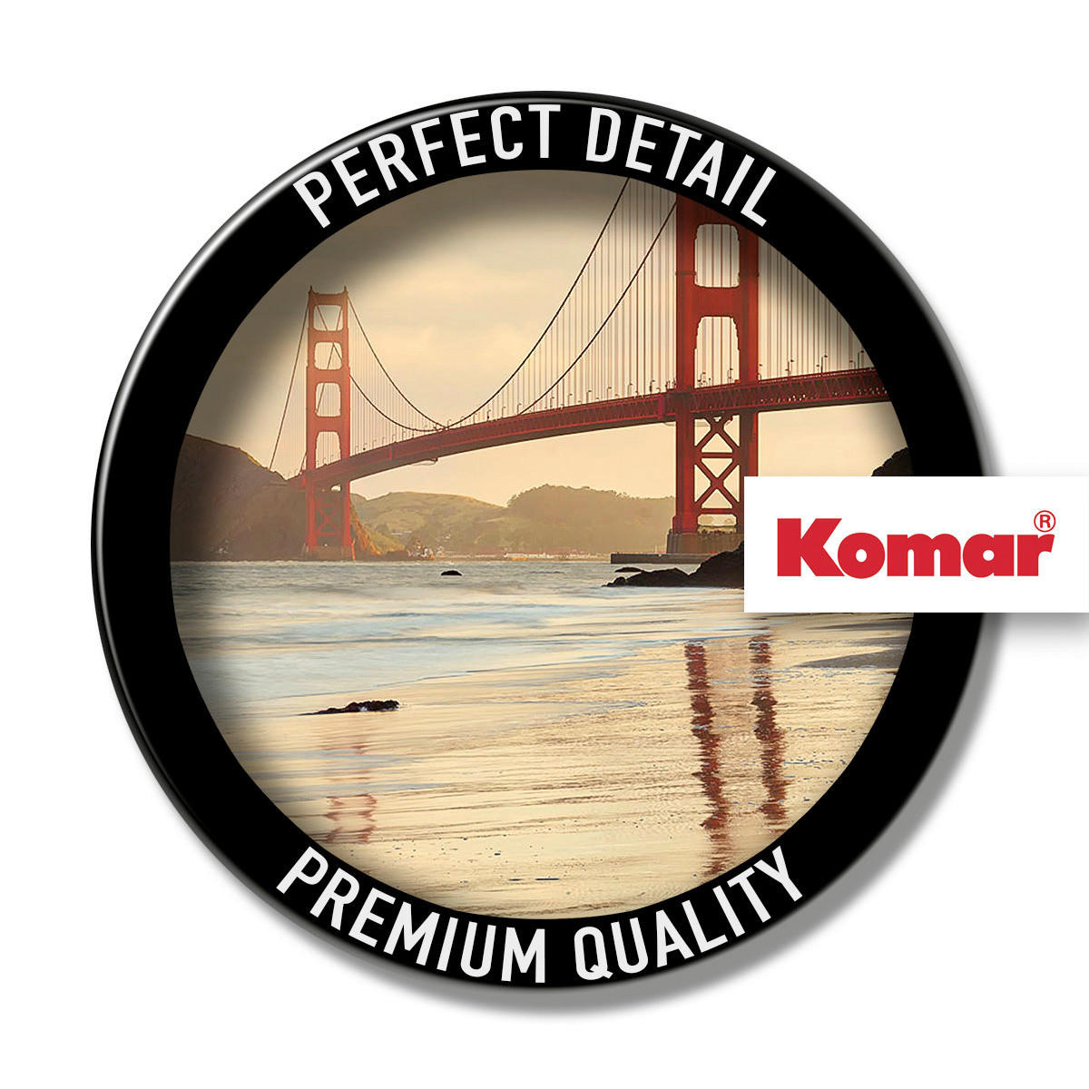 Komar Fototapete Golden Gate B/L: ca. 400x250 cm Golden Gate - (400,00/250,00cm) - Komar