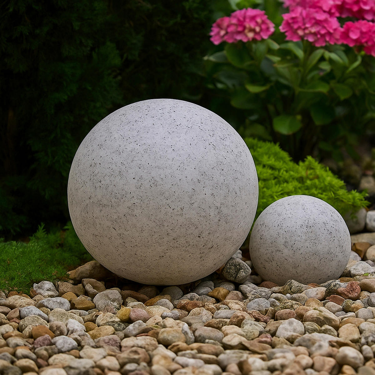 Außenleuchte stein B/H/L: ca. 35x25x35 cm GARDENBALL - stein (35,00/35,00/25,00cm) - Lamkur