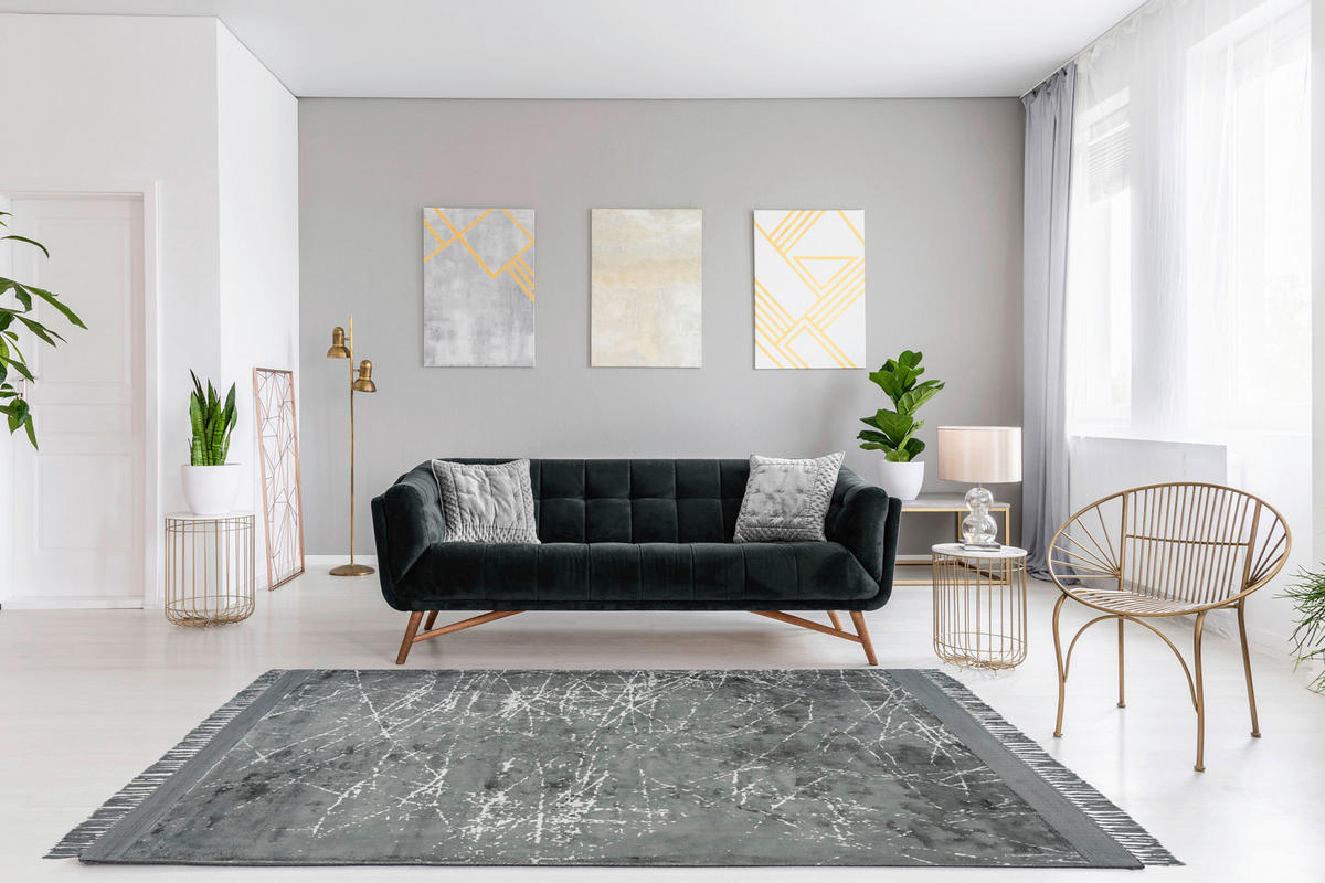 360Living Teppich Dolce Vita grau B/L: ca. 200x290 cm Dolce Vita - grau (200,00/290,00cm) - 360Living