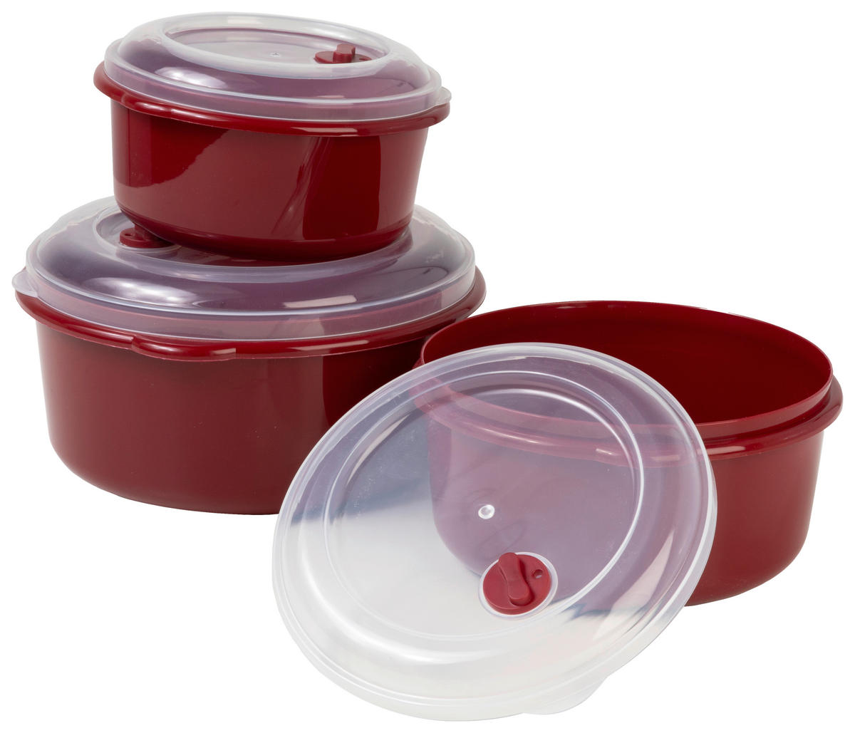 MICHELINO Küchenhelfer rot Mikrowellen-Starterset_3tlg. - rot - MICHELINO