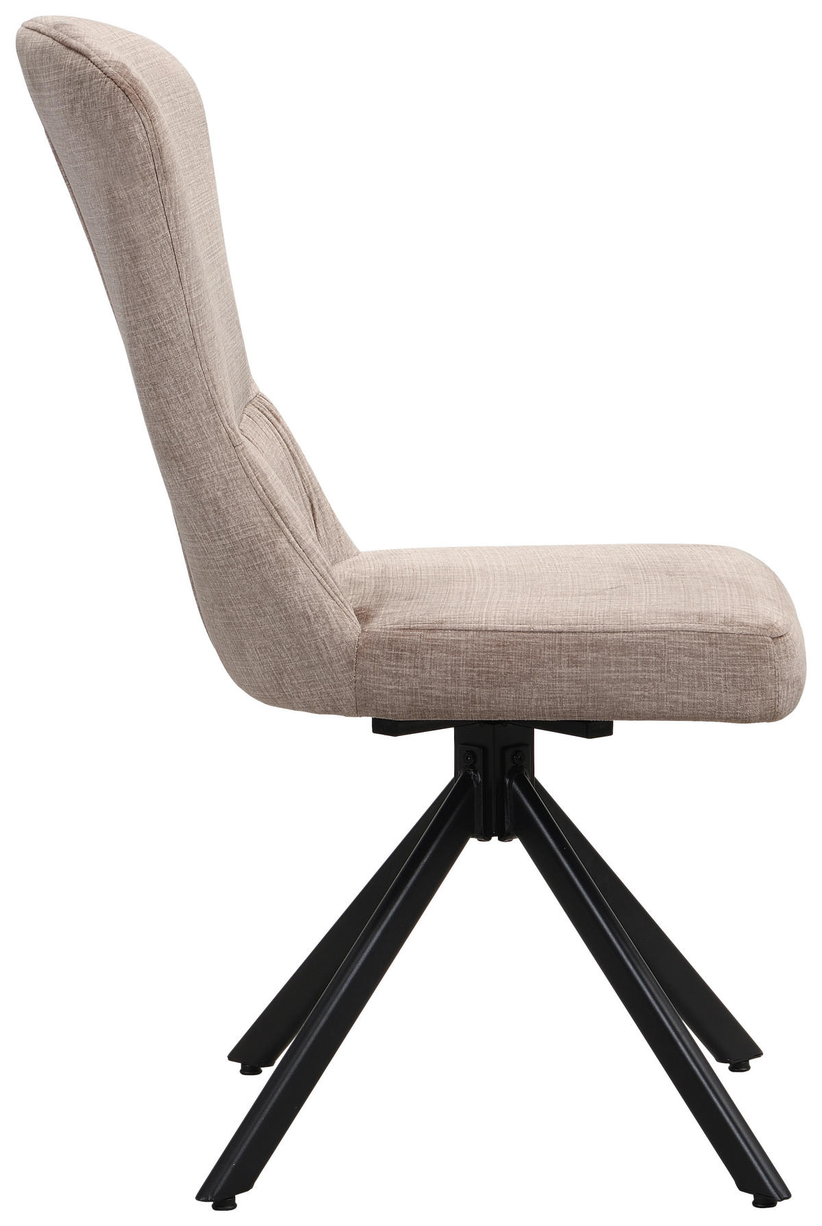 Drehstuhl Kate Cappuccino Samt B/H/T: ca. 51x97x67 cm Kate - schwarz/Cappuccino (51,00/97,00/67,00cm)