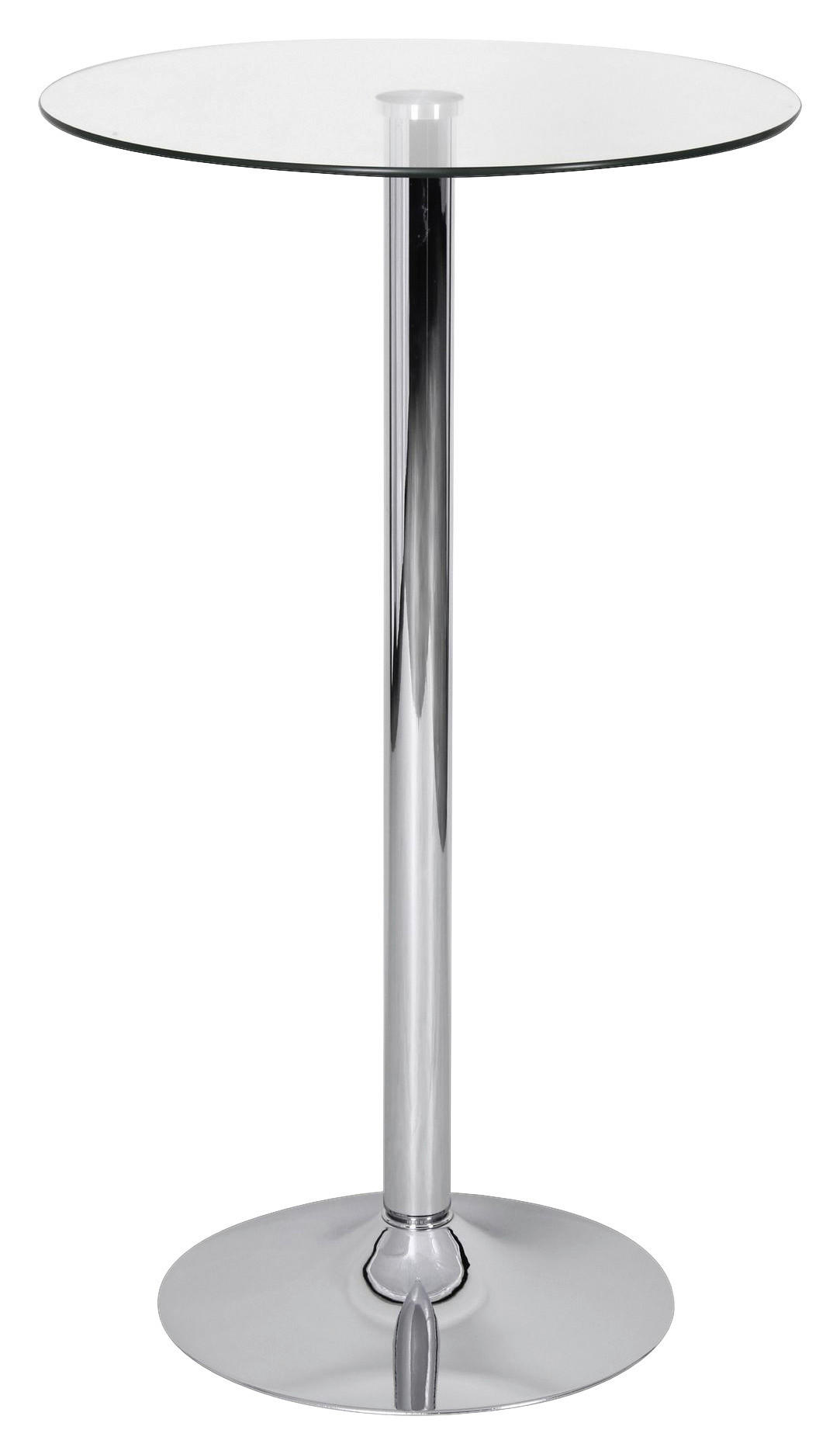 Tisch glasklar Glas B/H/T: ca. 60x105x60 cm Stehtisch - glasklar (60,00/105,00/60,00cm) - Amstyle