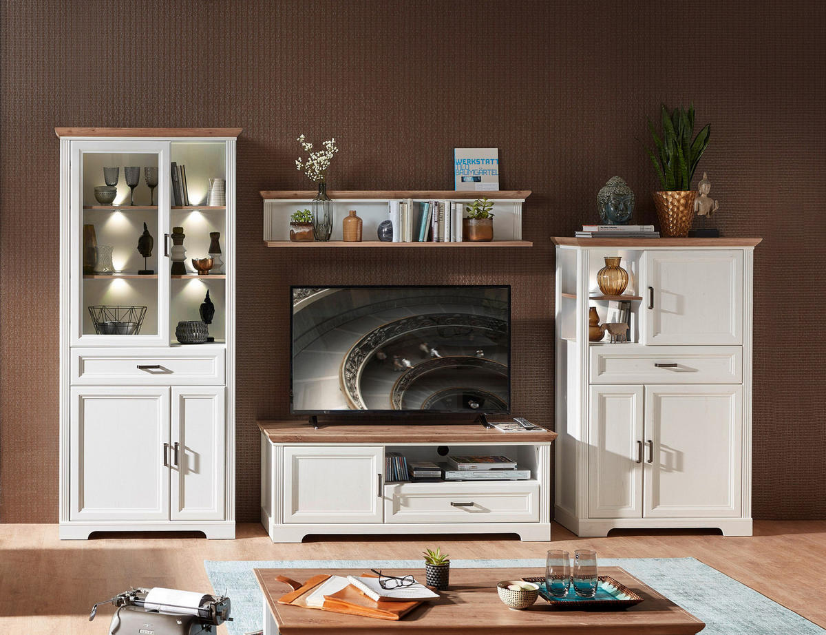 TV-Lowboard Jasmin Eiche Artisan Nachbildung Pinie Nachbildung B/H/T: ca. 143x54x51 cm Jasmin - Eiche (143,00/54,00/51,00cm)