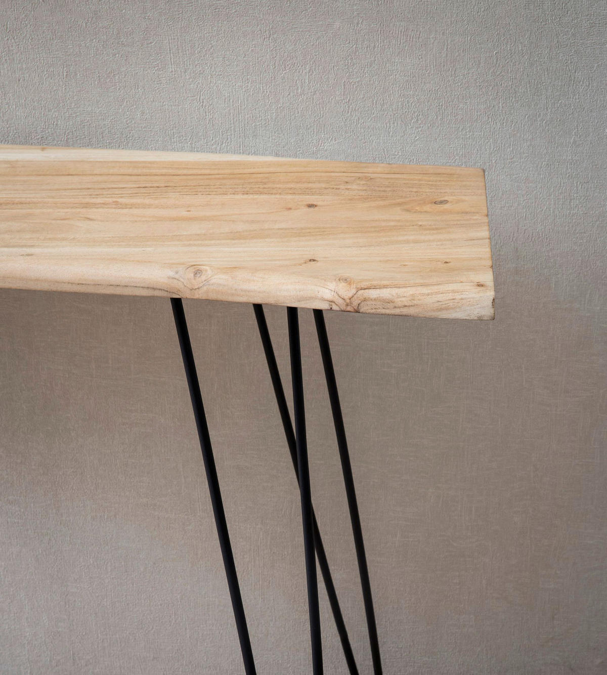 Konsolentisch braun Akazie B/H/T: ca. 150x75x36 cm Konsolentisch - braun (150,00/75,00/36,00cm) - Wohnling
