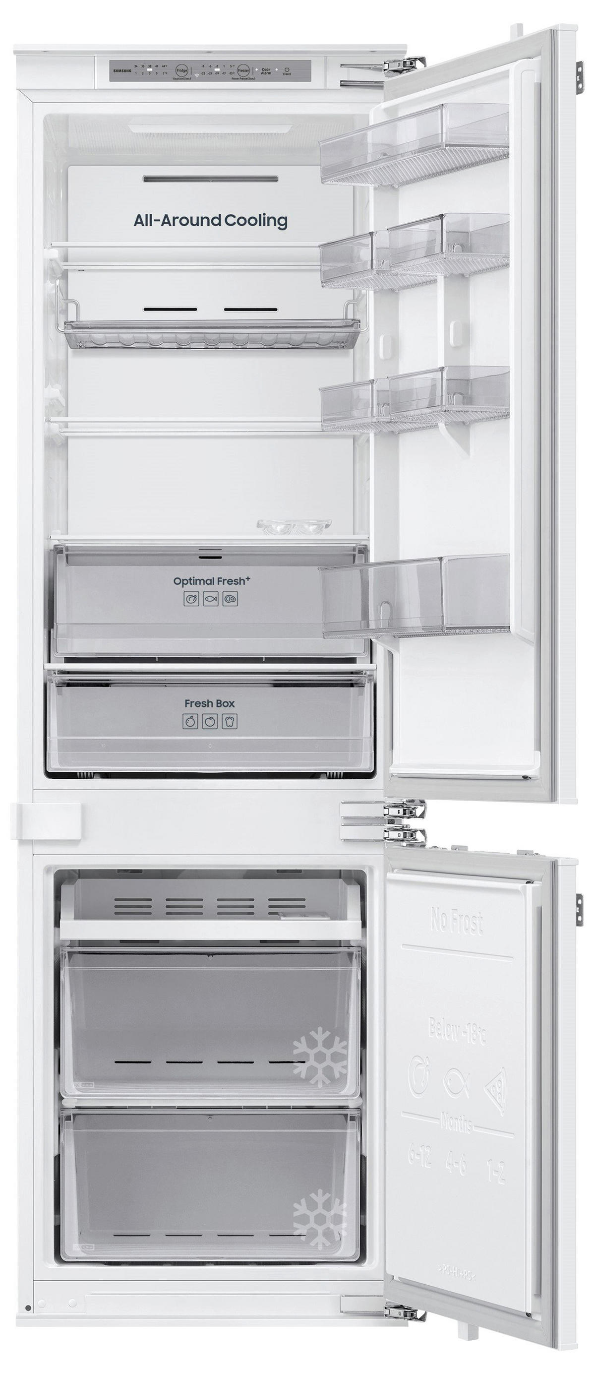 Samsung Einbaukühl-/Gefrierkombination BRB70F26CEF0EF Edelstahl B/H/T: ca. 54x177,5x55 cm BRB70F26CEF0EF - Edelstahl (54,00/177,50/55,00cm) - Samsung
