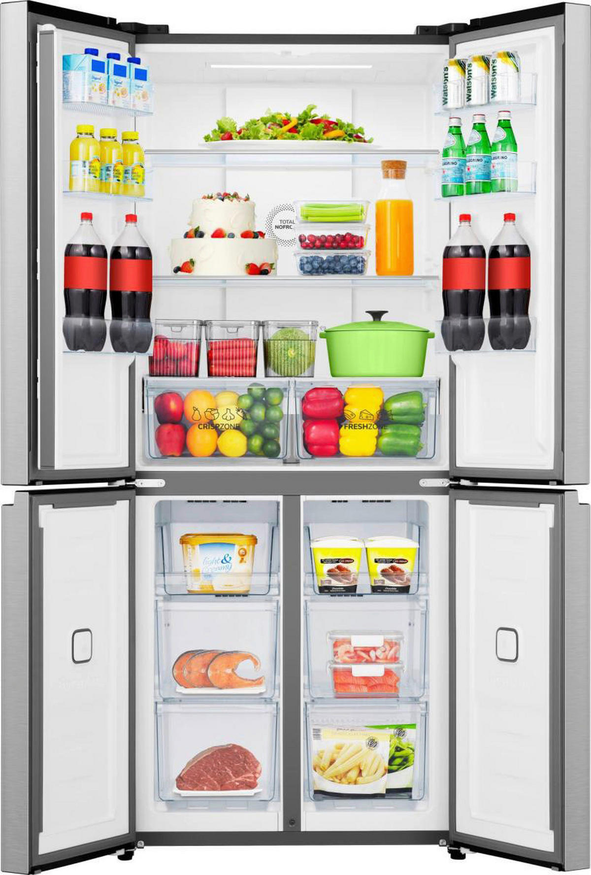 Gorenje Cross-Door NRM819D61X Inox B/H/T: ca. 79,4x190x65 cm Multi-Door NRM819D61X - Inox (79,40/190,00/65,00cm) - Gorenje