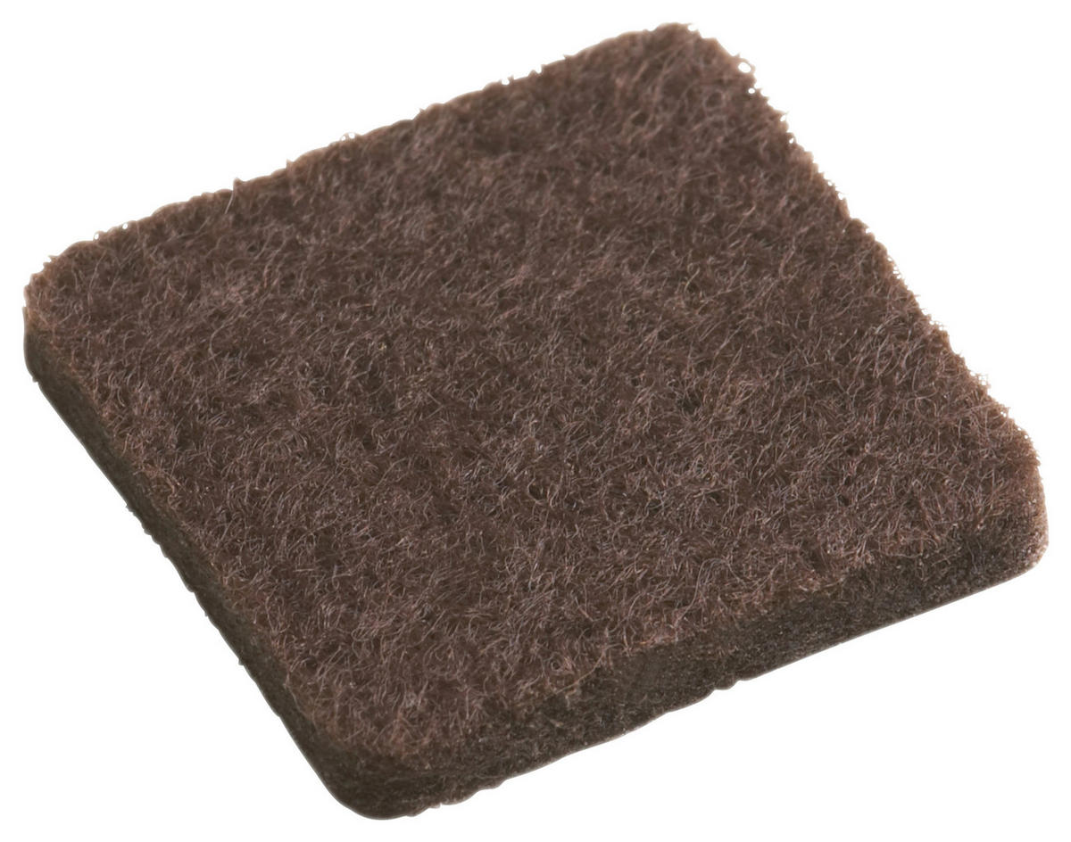 Meister Filzgleiter braun B/L: ca. 2,2x2,2 cm 16 tlg. Filzgleiter_16erPack 22x22mm - braun (2,20/2,20cm) - Meister