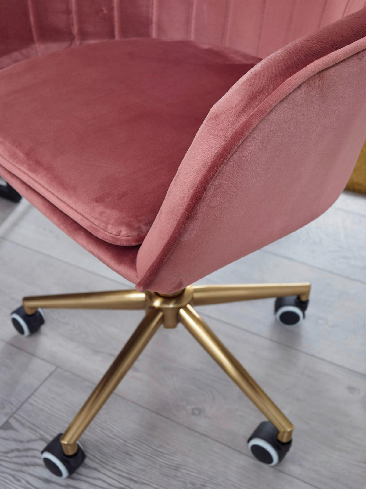 Drehstuhl rosa Bürostuhl - rosa (52,00/105,00/54,00cm) - Amstyle