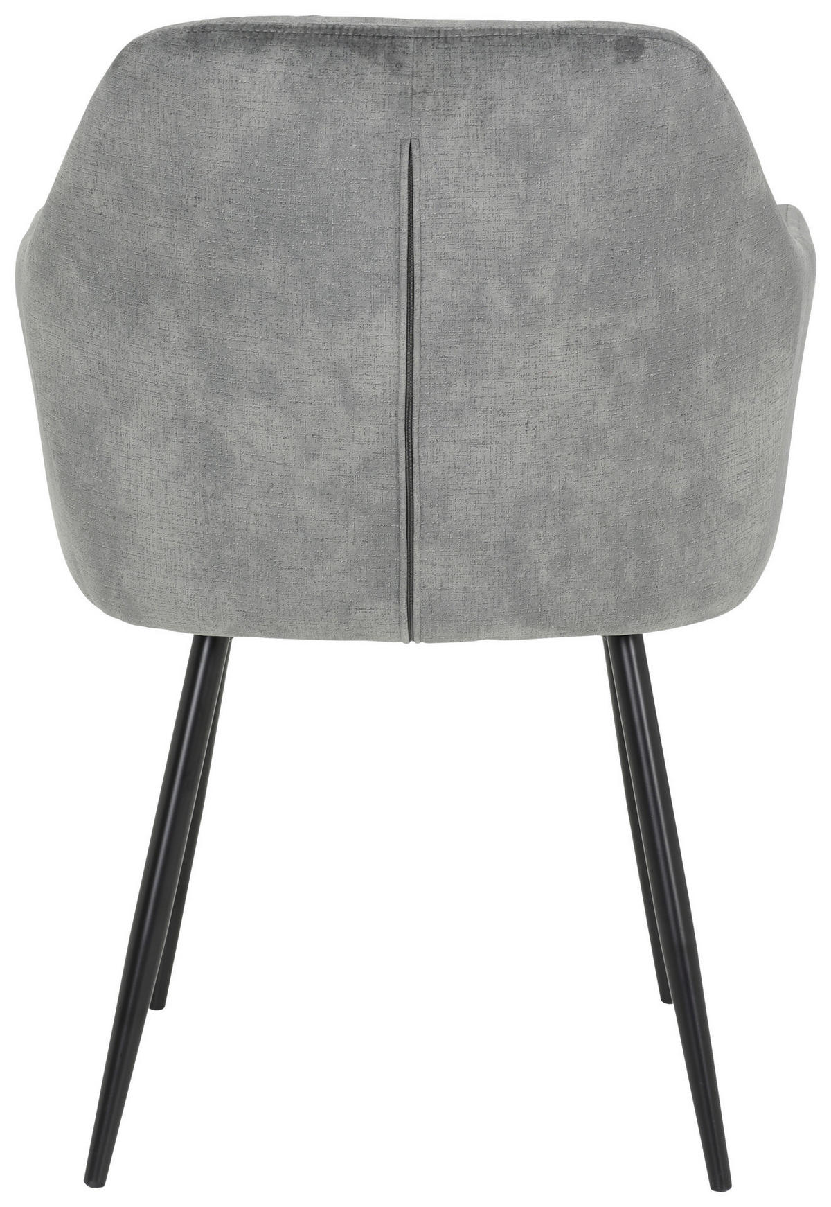 Stuhl Tina 2er Set grau Vintage Samtoptik B/H/T: ca. 56x81x62 cm Tina 2er Set - schwarz/grau (56,00/81,00/62,00cm) - Hela