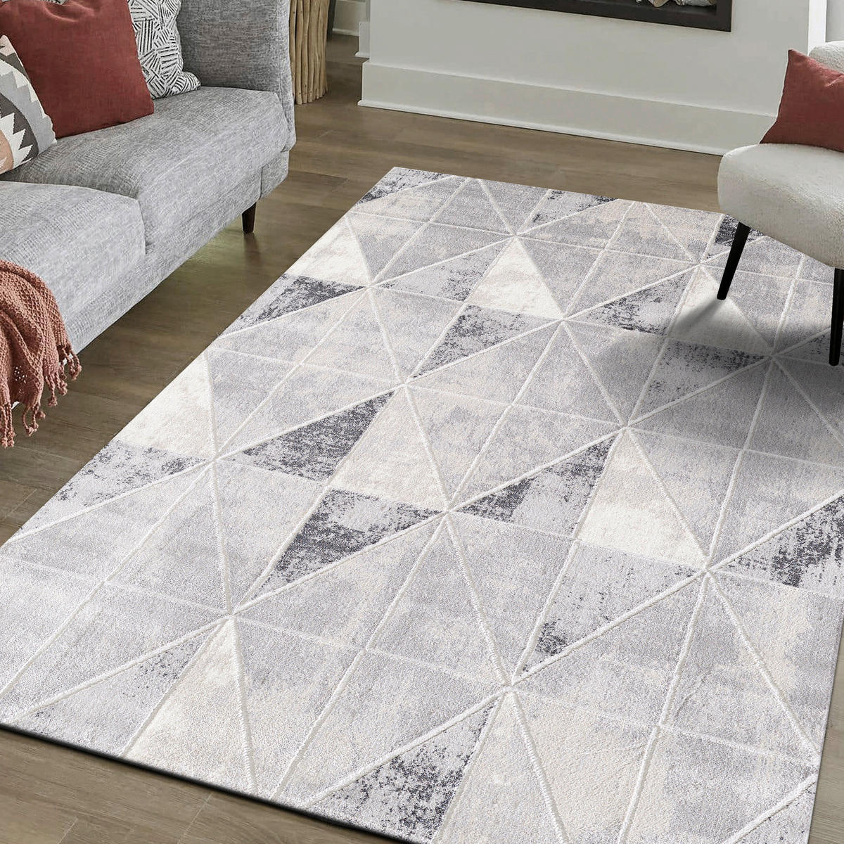 Sanat Teppich Harmony hellgrau B/L: ca. 120x160 cm Harmony - hellgrau (120,00/160,00cm) - Sanat