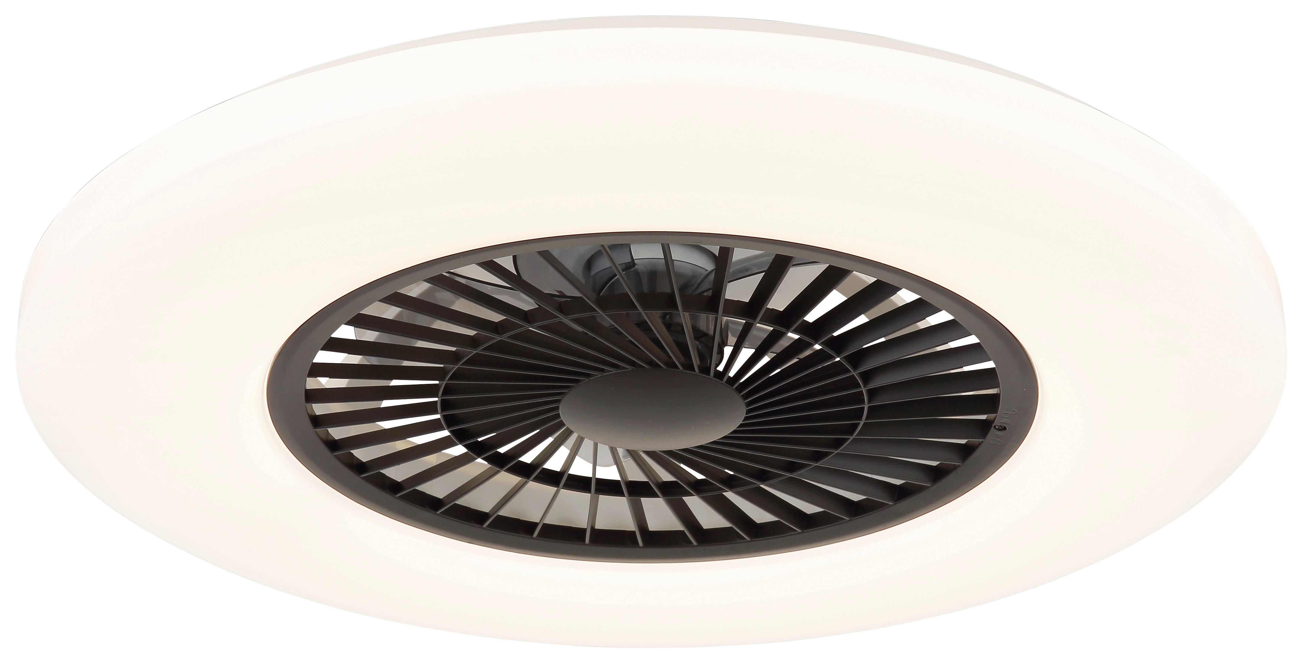 GLOBO LED-Deckenventilator Opal weiß H/D: ca. 15,4x59,5 cm max. 40 W ALVA - weiß/Opal (59,50/15,40cm) - GLOBO