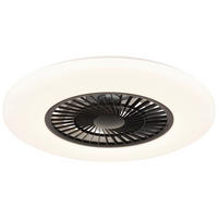 GLOBO LED-Deckenventilator Opal weiß H/D: ca. 15,4x59,5 cm max. 40 W ALVA - weiß/Opal (59,50/15,40cm) - GLOBO