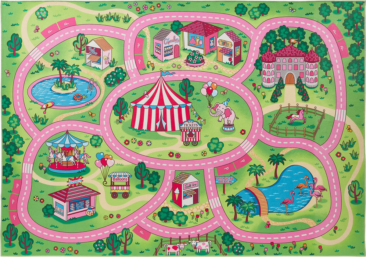 Andiamo Kinderteppich bunt B/L: ca. 100x150 cm Teppich_Wonderland 100x150cm multi - bunt (100,00/150,00cm) - Andiamo