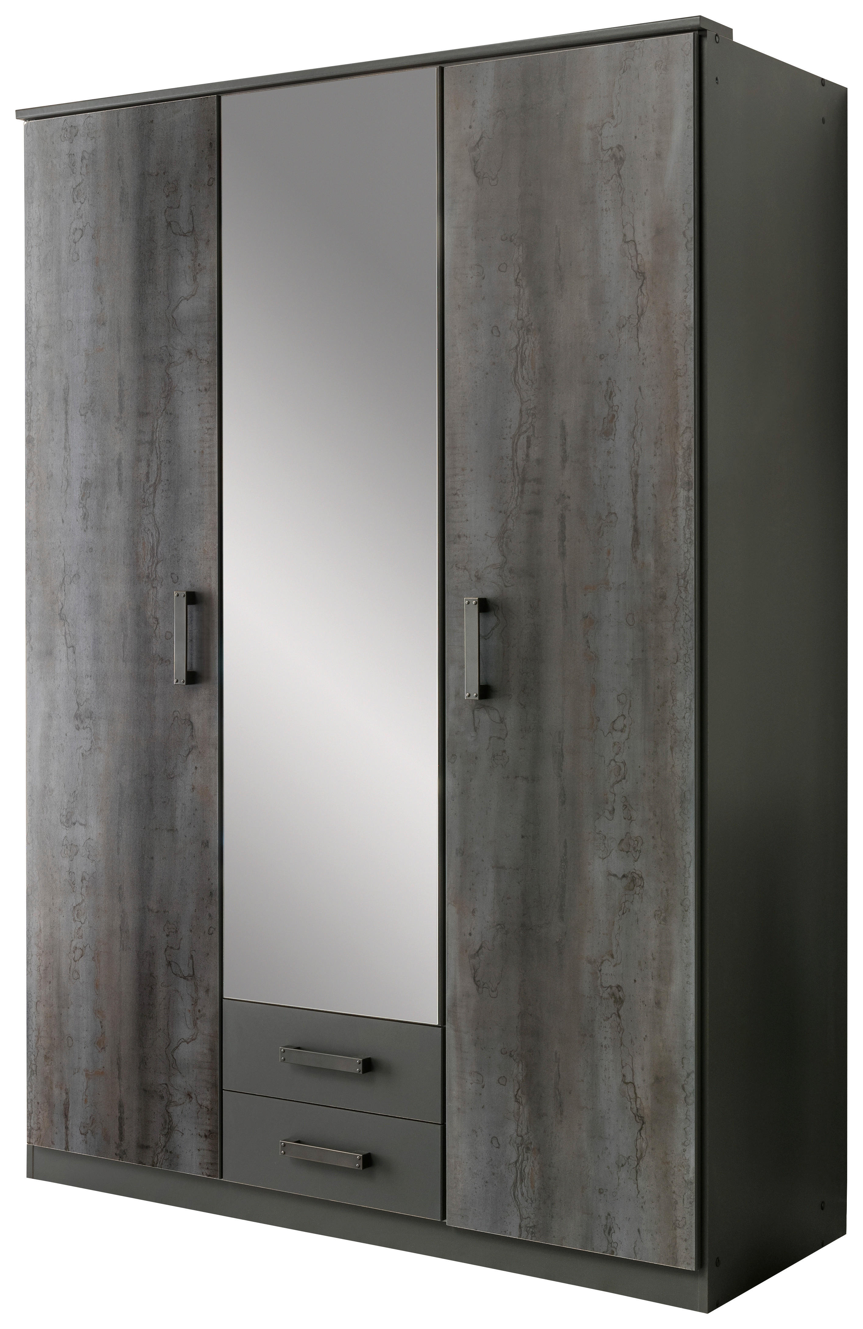 Kleiderschrank Duisburg Graphit B/H/T: ca. 135x199x58 cm Duisburg - Graphit (135,00/199,00/58,00cm)