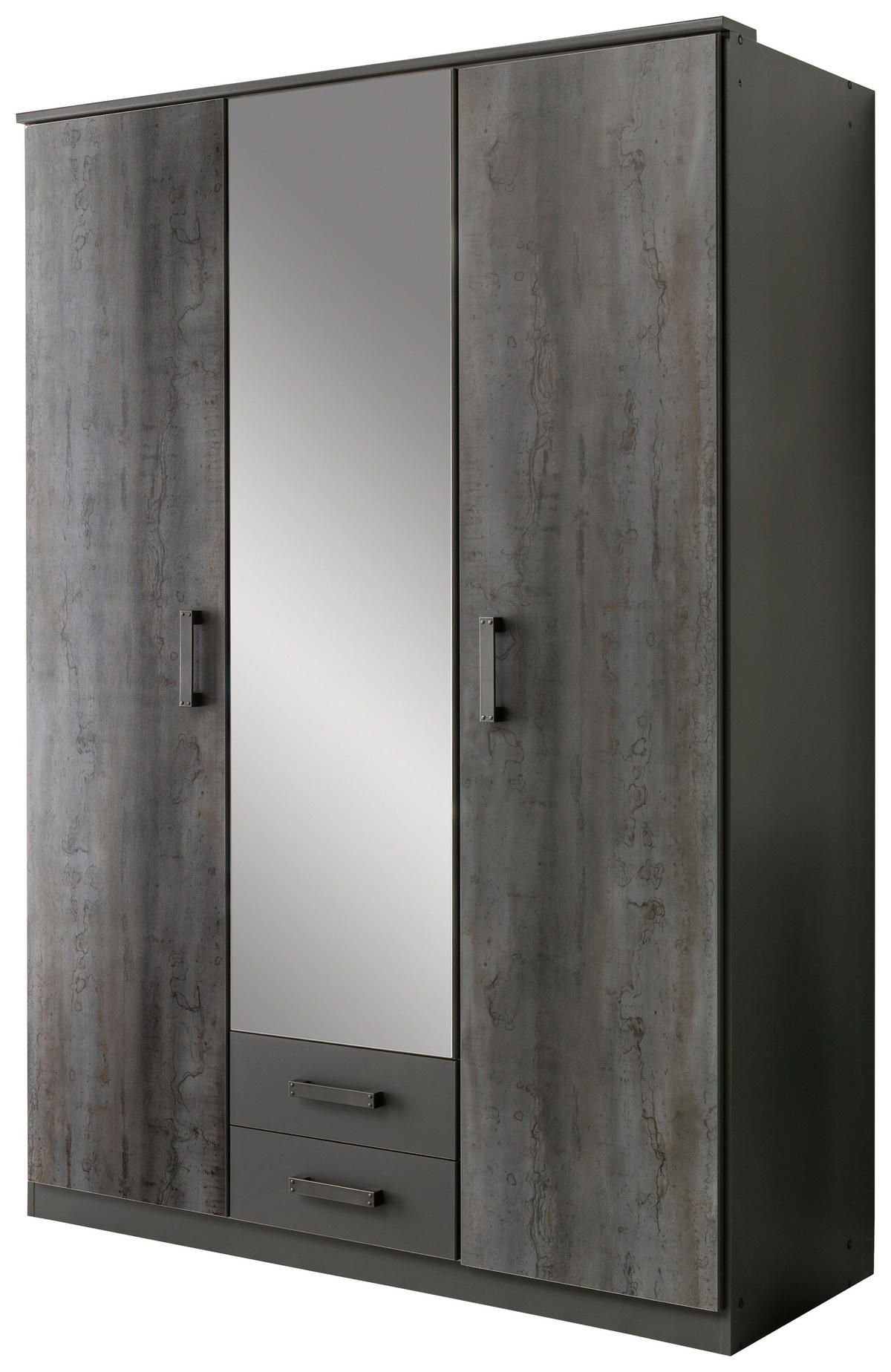 Kleiderschrank Duisburg Graphit B/H/T: ca. 135x199x58 cm Duisburg - Graphit (135,00/199,00/58,00cm)