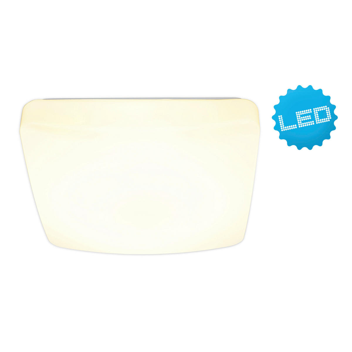 Näve Leuchten LED-Deckenleuchte weiß Metall Kunststoff B/H/T: ca. 27x27x8 cm LED-Deckenleuchte - weiß (27,00/27,00/8,00cm) - Näve Leuchten
