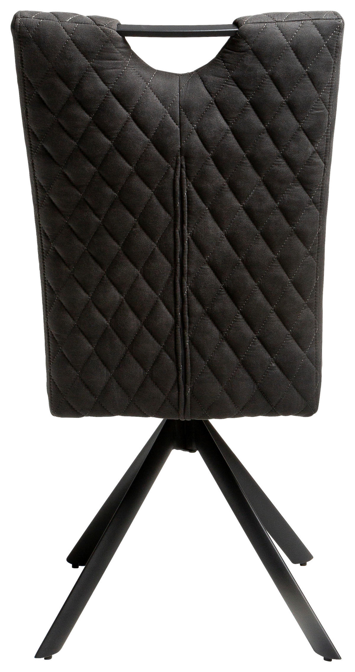 Stuhl Georgia anthrazit Microfaser B/H/T: ca. 47x95x46 cm Georgia - schwarz/anthrazit (47,00/95,00/46,00cm)