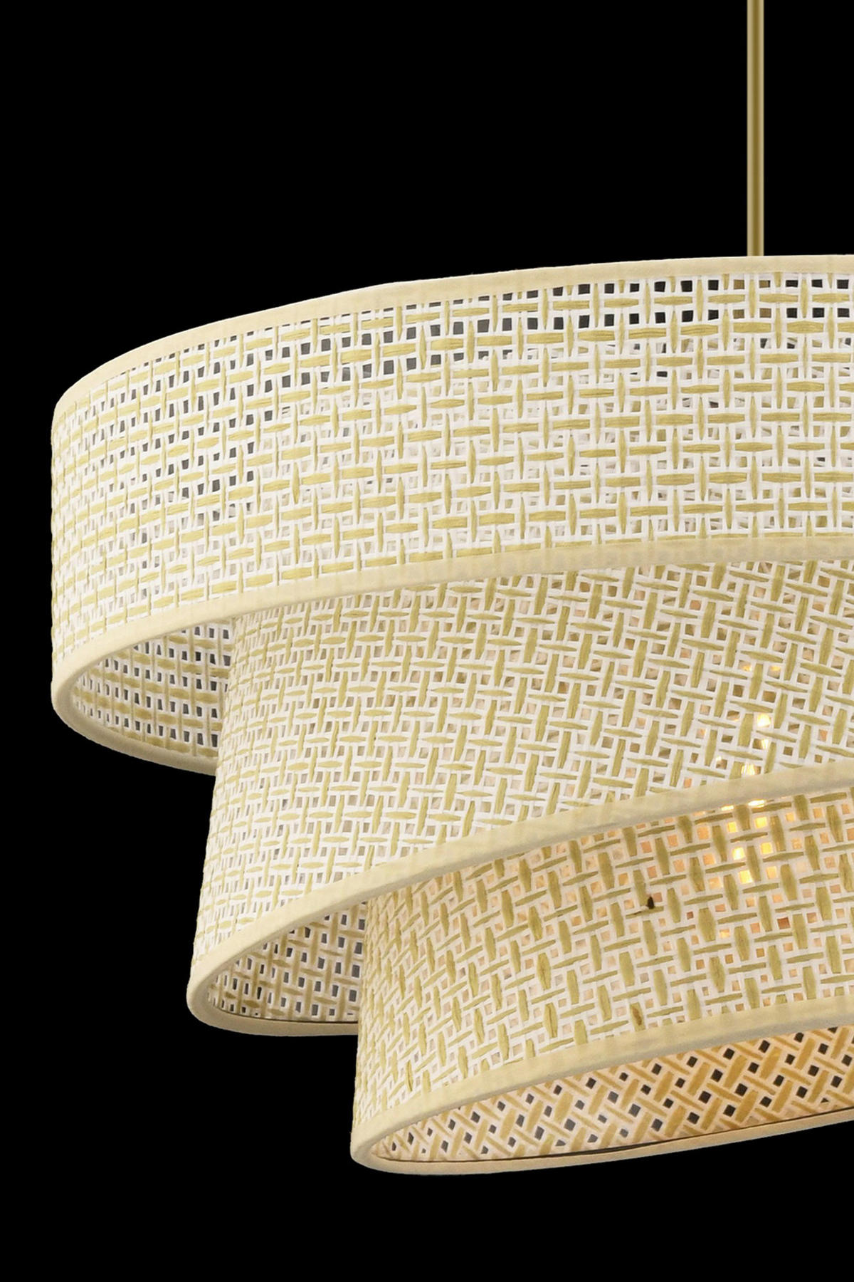 Opviq Pendelleuchte creme Baumwolle Metall B/H/L: ca. 40x72x40 cm E27 1 Brennstellen Couper Hazeran - creme (40,00/40,00/72,00cm) - Opviq