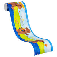 A.S.Creation Papiertapete bunt grün blau B/H/D: ca. 13x500x5,5 cm Papiertapete - blau/bunt (5,50/500,00cm) - A.S.Creation