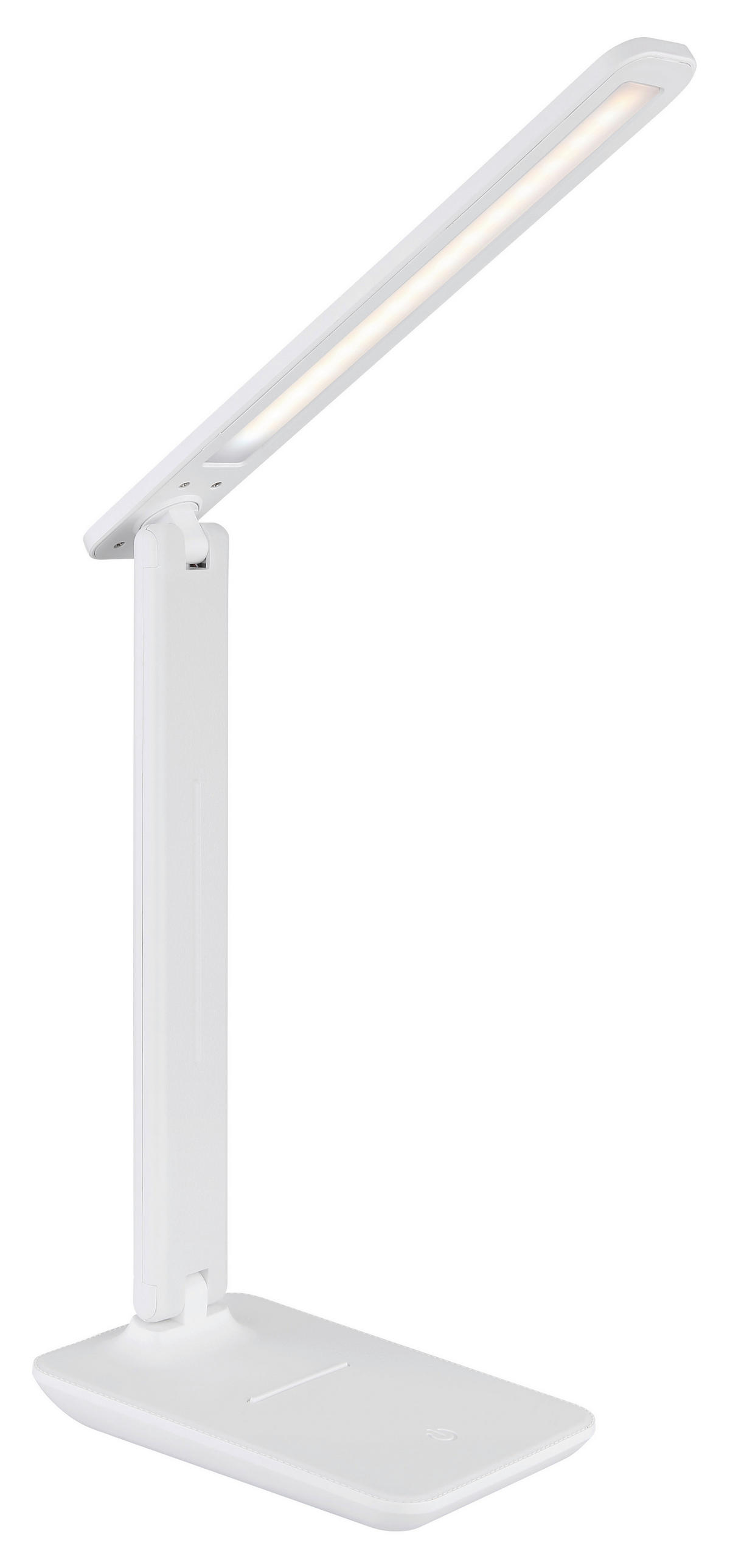 GLOBO LED-Tischleuchte weiß weiß Opal Kunstleder Kunststoff B/H/T: ca. 11,5x50x28 cm BRIGHTON - weiß/Opal (11,50/50,00/28,00cm) - GLOBO