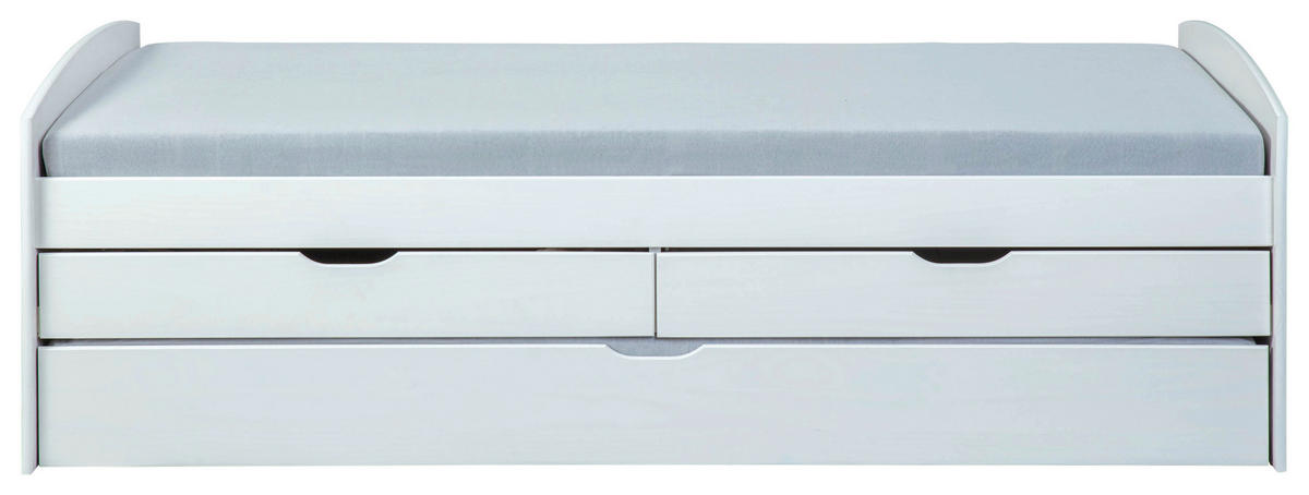 Funktionsbett RIED 90x200 weiß RIED 90x200 - weiß (204,00/98,00/63,00cm) - Inter Link