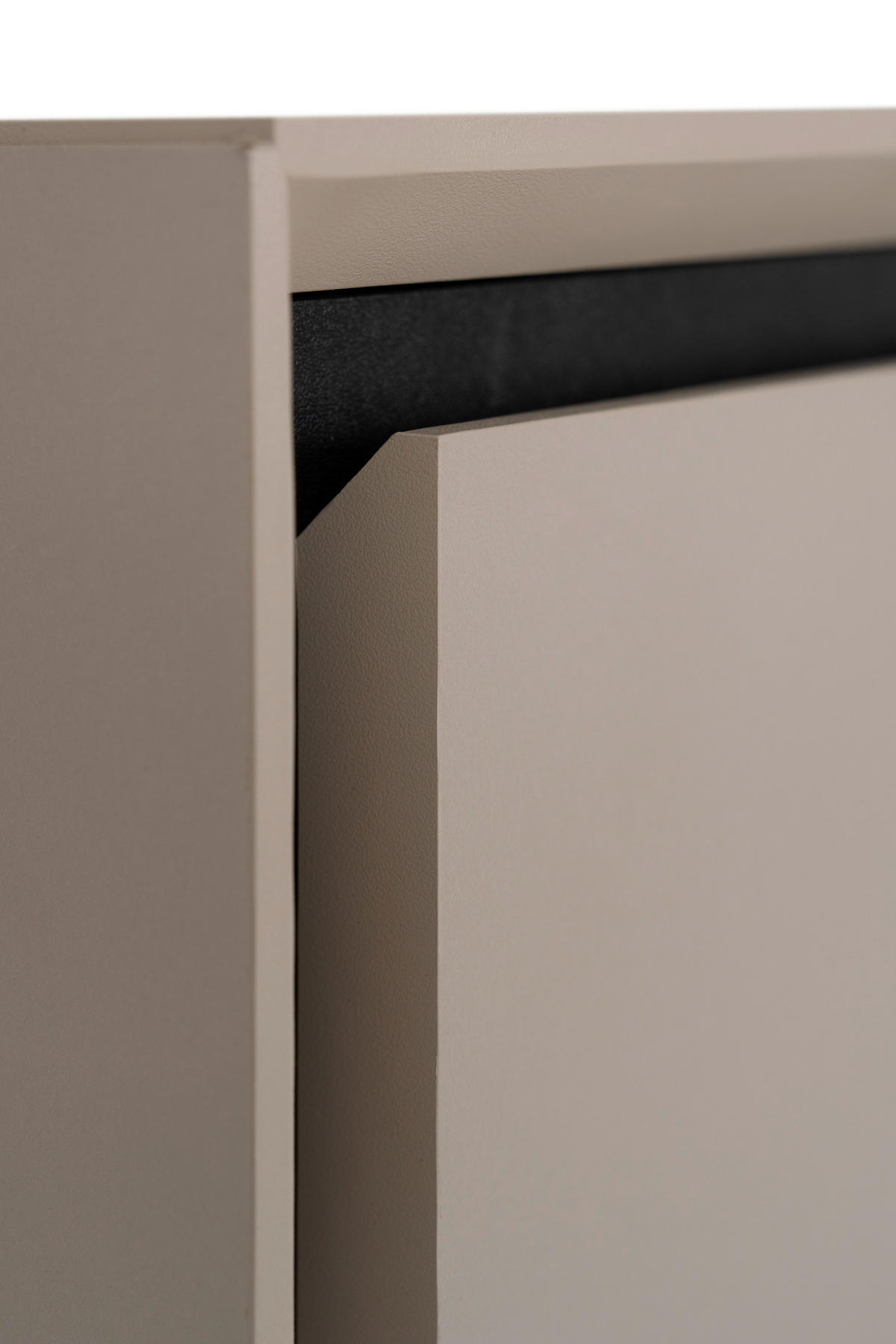 Kommode Arona sand schwarz B/H/T: ca. 90x90x38 cm Arona - sand/schwarz (90,00/90,00/38,00cm)