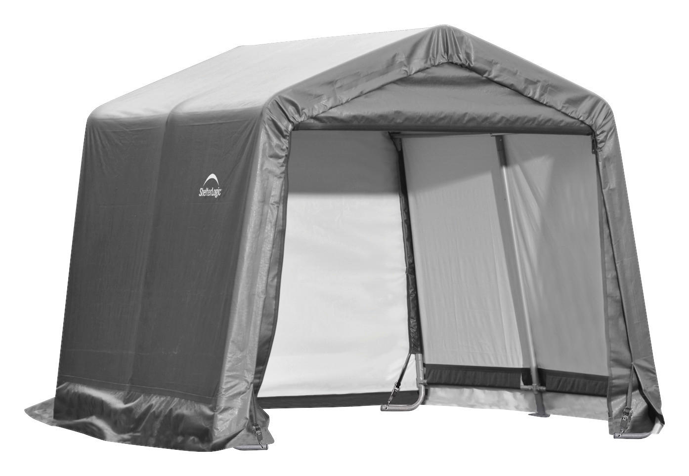ShelterLogic Gartenhaus Shed-in-a-Box grau B/H/L: ca. 300x240x300 cm Shed-in-a-Box - grau (300,00/300,00/240,00cm) - ShelterLogic
