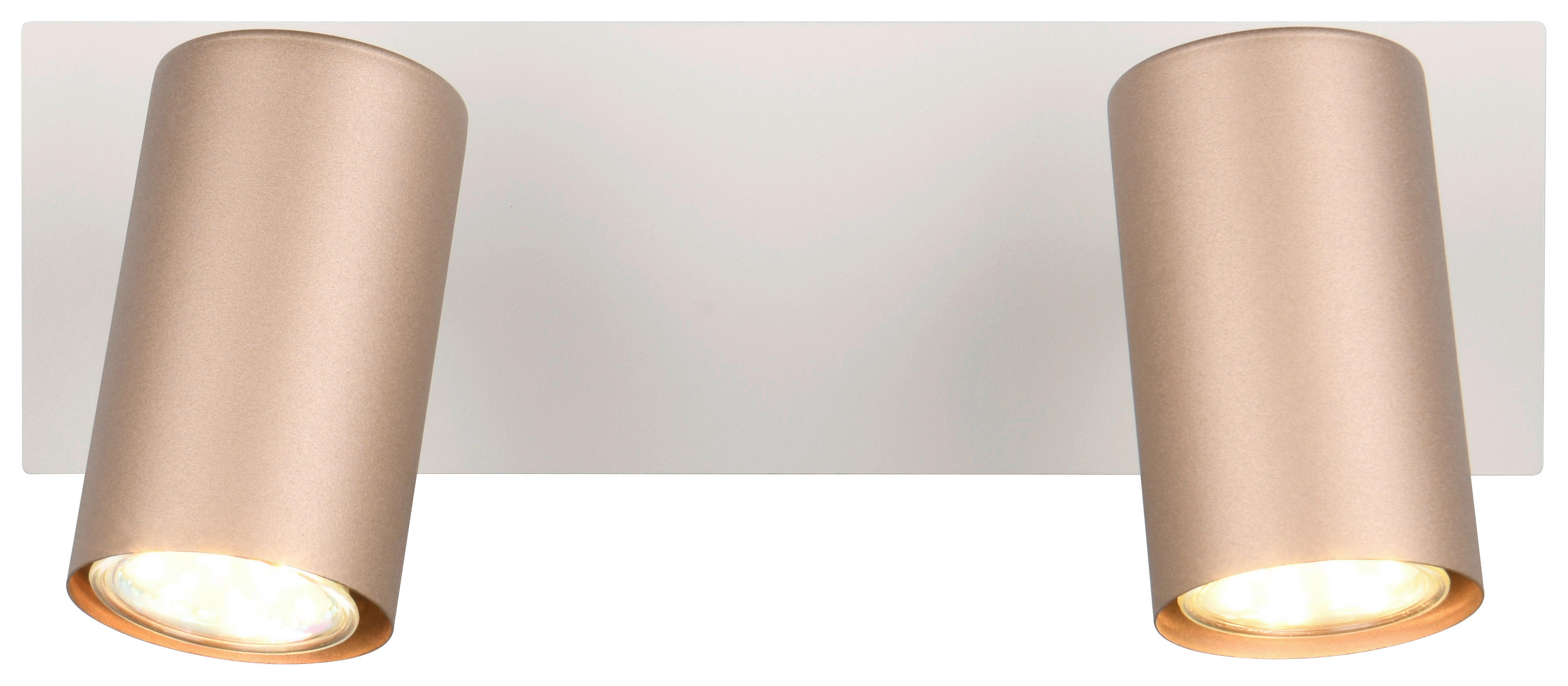 Reality Leuchten Spots kaffee Metall B/H/L: ca. 30x15x9 cm null 2 Brennstellen Spot_Marley_2 - kaffee (9,00/30,00/15,00cm) - Reality Leuchten