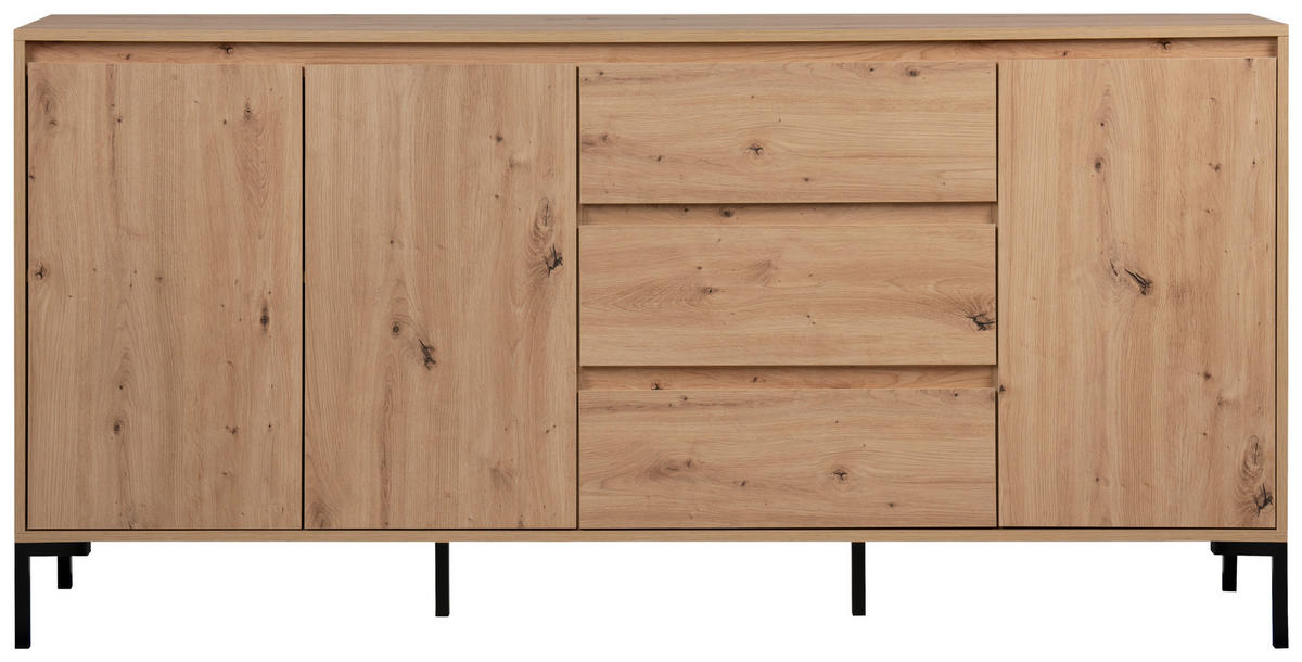 Sideboard Korsika Eiche Artisan Nachbildung B/H/T: ca. 170x87x40 cm Korsika - Eiche (170,00/87,00/40,00cm)
