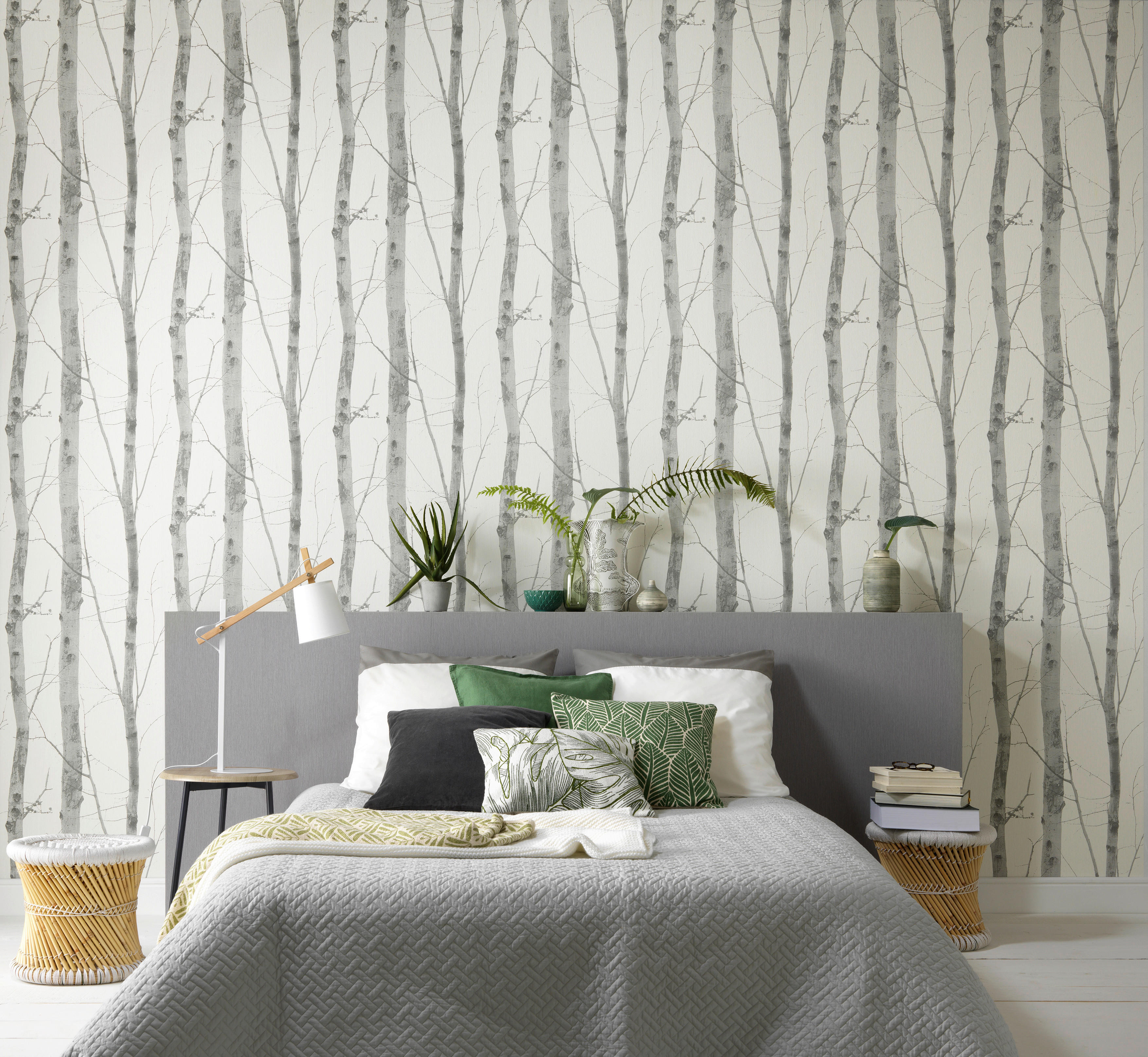 Vliestapete Birkenwald grau creme B/L: ca. 53x1005 cm Vliestapete_6305-10 - creme/grau (53,00/1005,00cm)