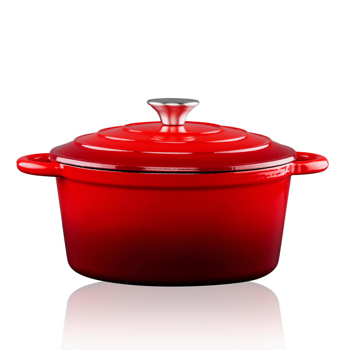 alpina Bräter rot Eisen D: ca. 24 cm Bräter_rund - rot (24,00cm) - Alpina