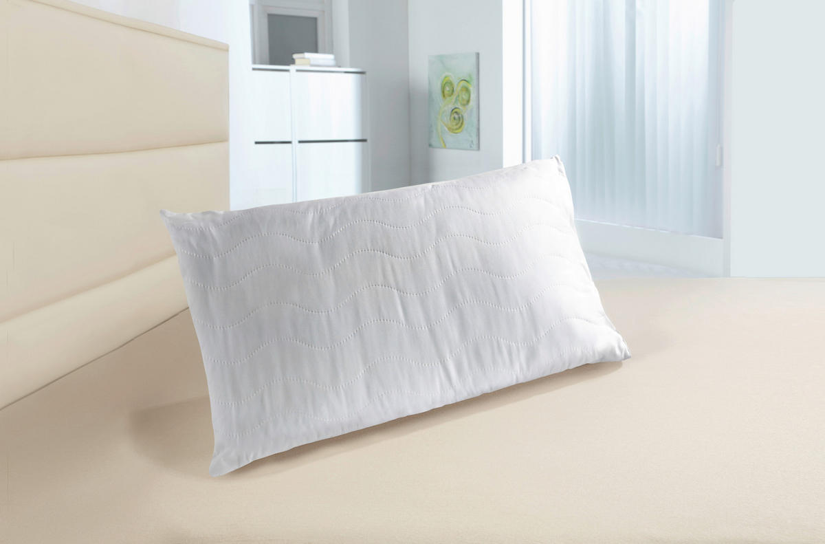 Kopfkissen Kopfkissen_Anti-Schnarch 40x80cm - weiß (80,00/40,00cm) - Wellness
