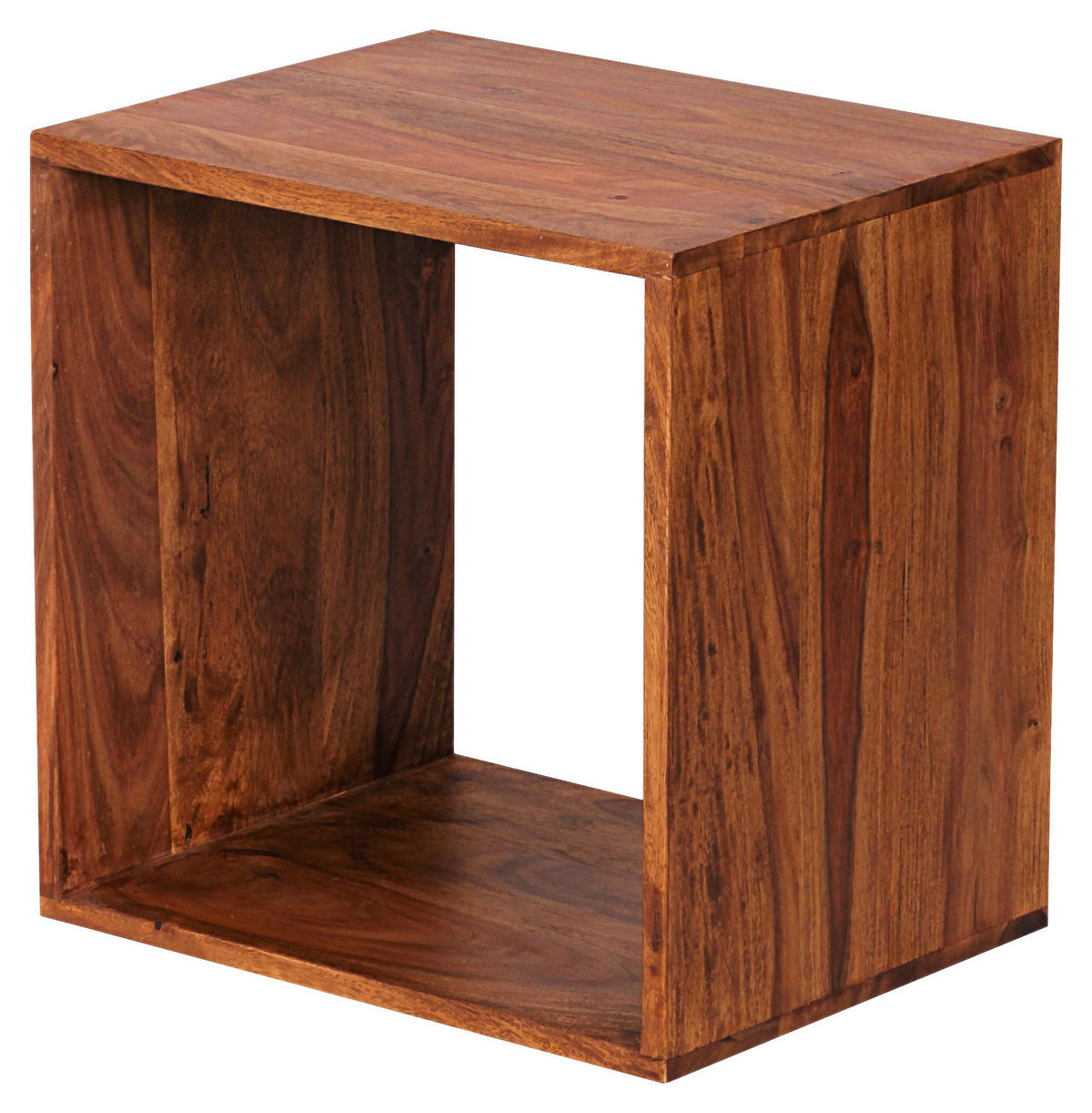 Beistelltisch natur Echtholz B/H/T: ca. 43,5x43,5x33 cm Beistelltisch - natur (43,50/43,50/33,00cm) - Wohnling