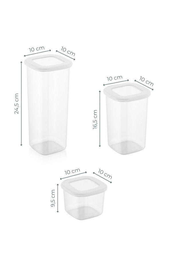 Thumbnail - HermiaConcept Frischhaltebox-Set Lucienne 9-tlg. weiß