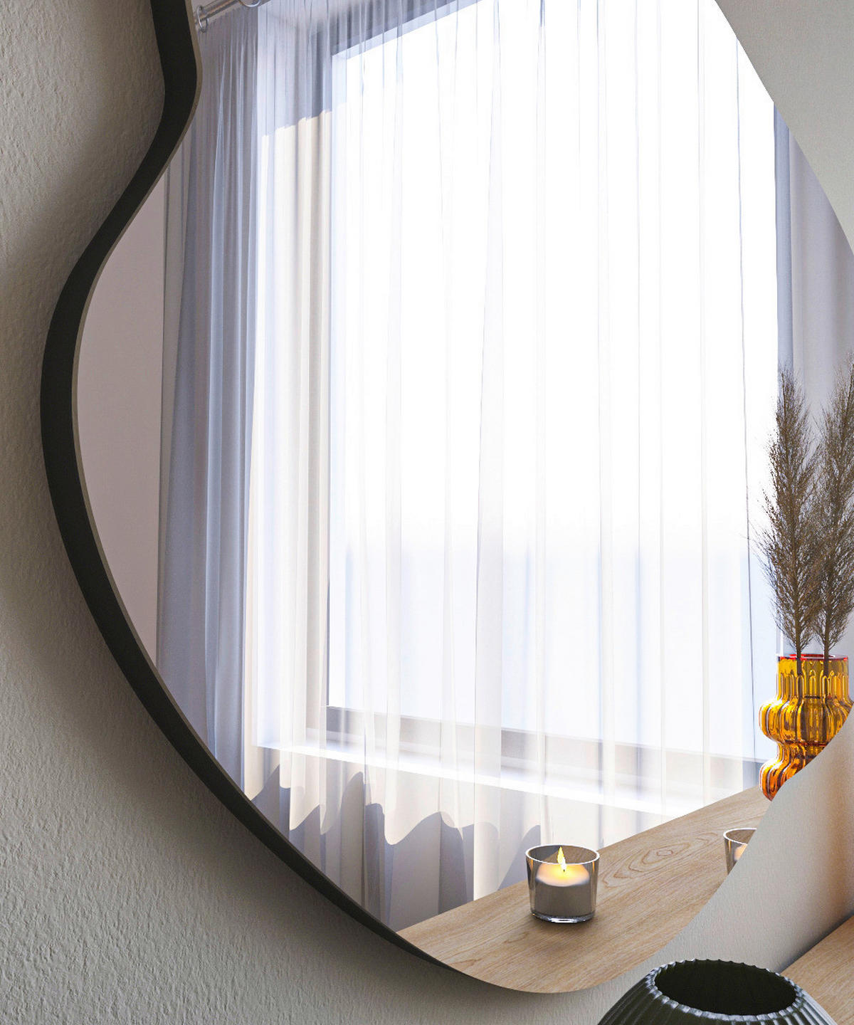 Wandspiegel Oho transparent Spanplatte B/H/T: ca. 60x85x3,5 cm Oho - transparent (60,00/85,00/3,50cm) - moebel17