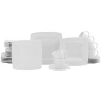 CreaTable Kombiservice Victoria weiß Porzellan 30 tlg. Victoria - weiß (0,00cm) - CreaTable