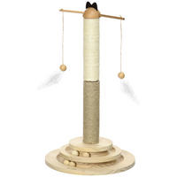 PawHut Kratzbaum natur Kiefer B/H/L: ca. 32x56x32 cm Kratzbaum - natur (32,00/32,00/56,00cm) - PawHut