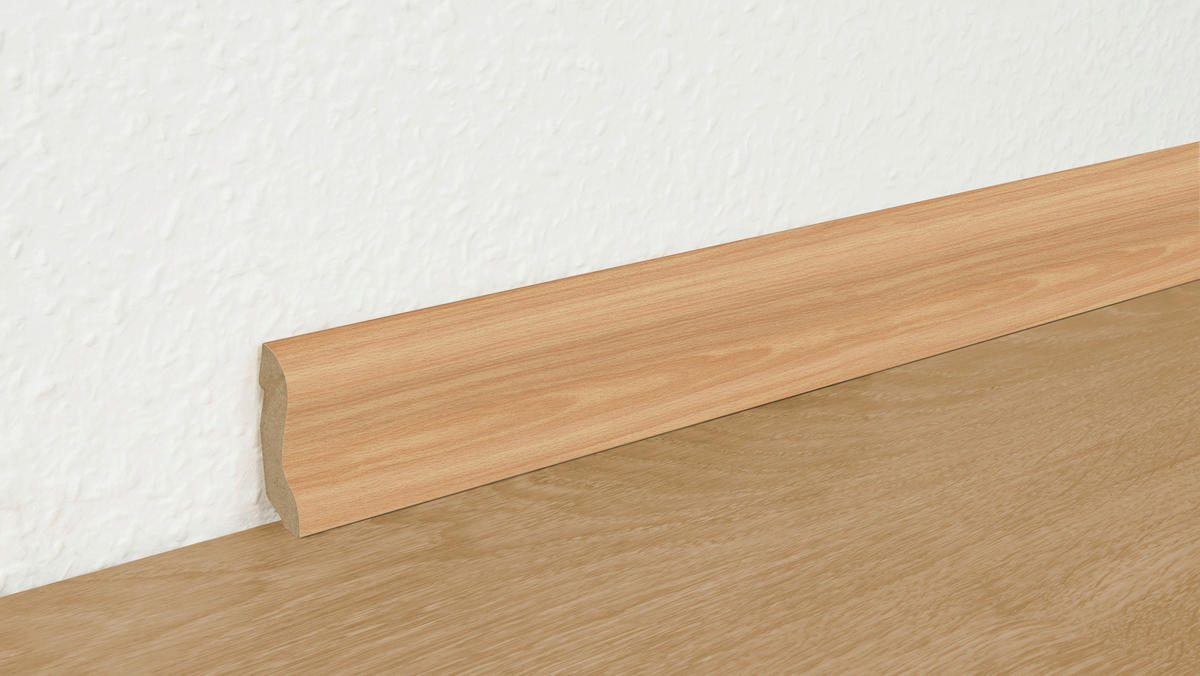 Sockelleiste L/B/H: ca. 250x2x4,5 cm pro Stück Sockelleiste Basic 40mm 0703 Buche - buche (250,00/2,00/4,50cm)