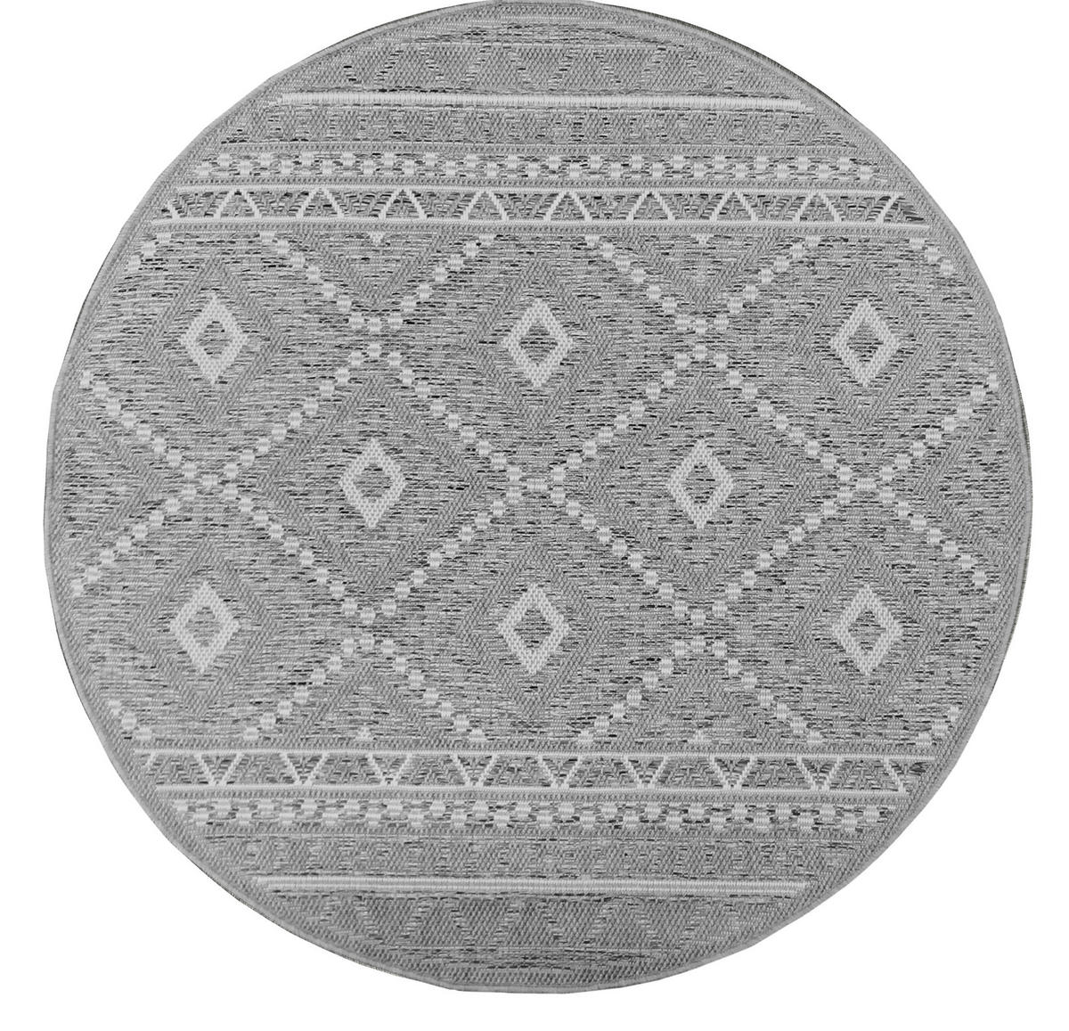 Merinos Teppich Ottowa grau B/L: ca. 160x160 cm Ottowa - grau (160,00/160,00cm) - Merinos