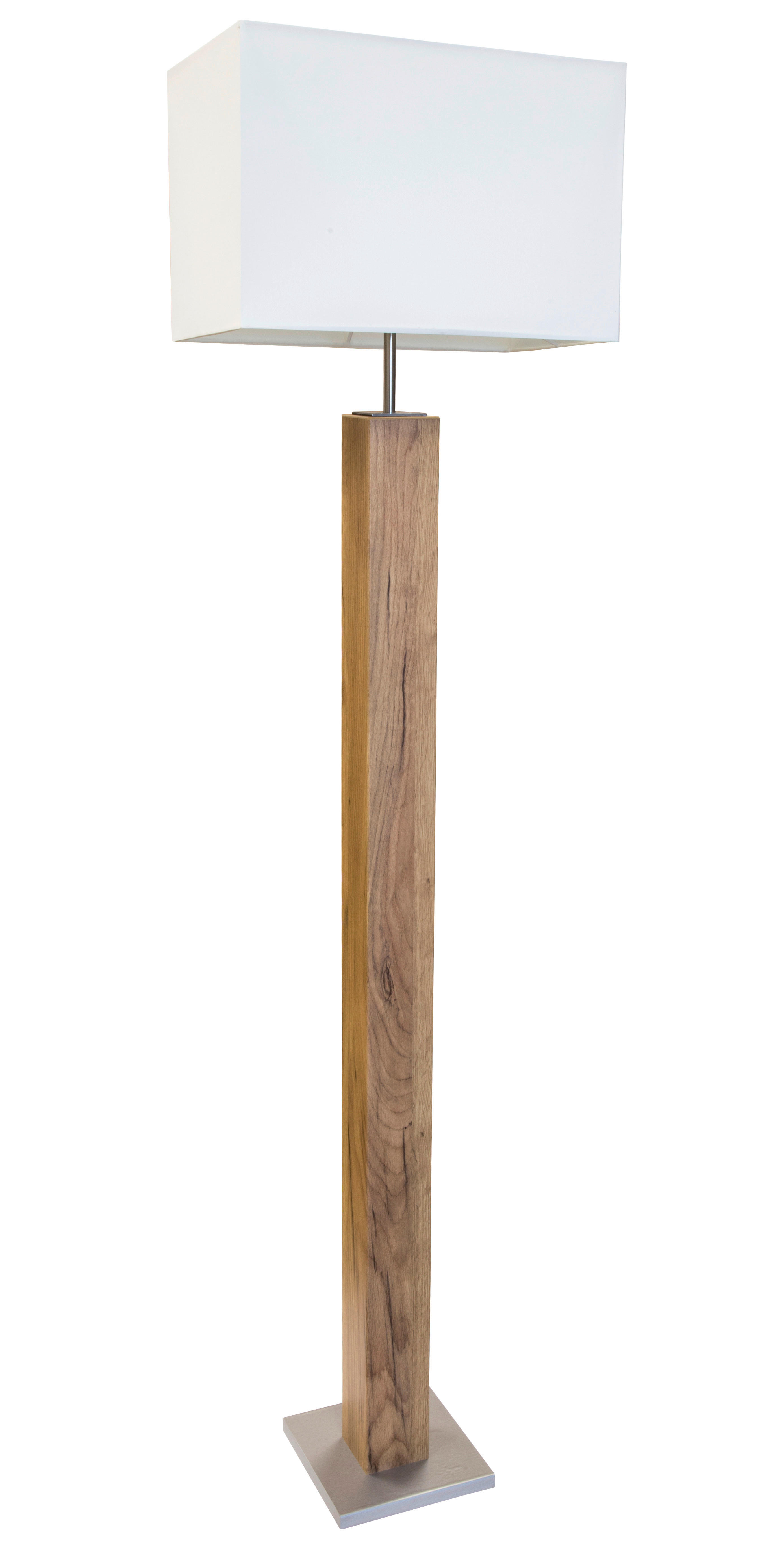 Nowa Stehleuchte 41090146 silber natur MDF B/H/T: ca. 40x150x27 cm E27 1 Brennstellen GUMP - natur/silber (40,00/150,00/27,00cm) - Nowa