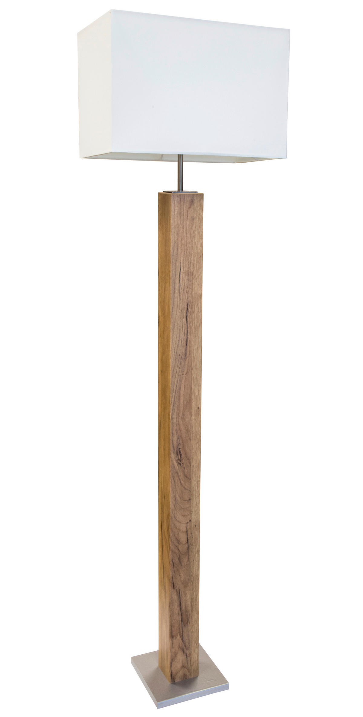 Nowa Stehleuchte 41090146 silber natur MDF B/H/T: ca. 40x150x27 cm E27 1 Brennstellen GUMP - natur/silber (40,00/150,00/27,00cm) - Nowa