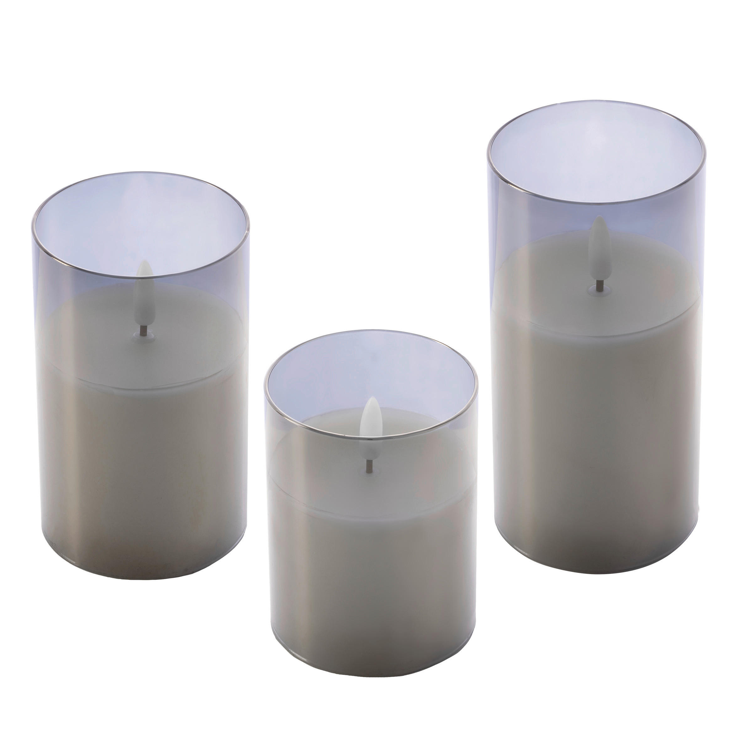 LED-Kerzen 3er Set warmweiß LED-Kerzen_flammenlos_3erSet - warmweiß