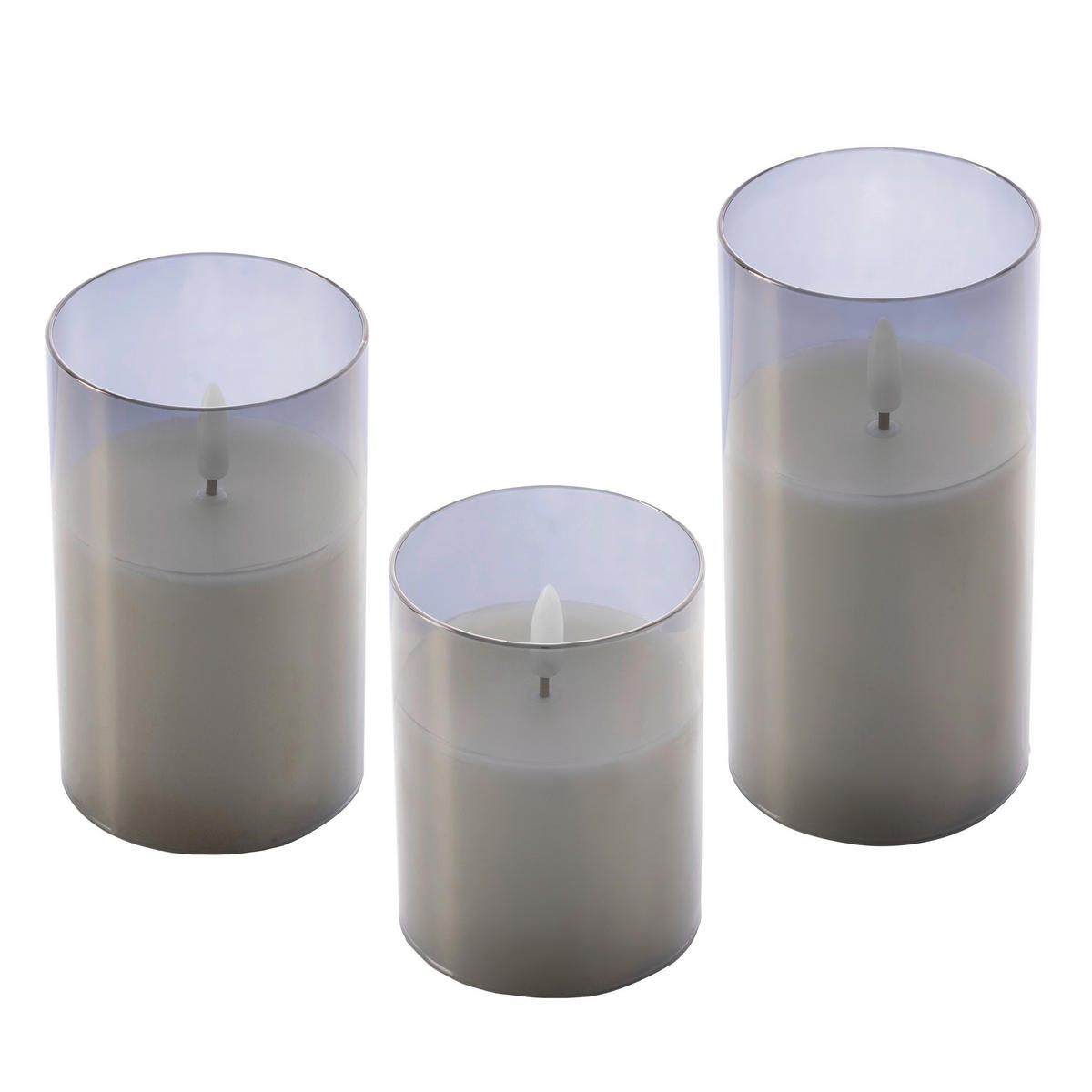 LED-Kerzen 3er Set warmweiß LED-Kerzen_flammenlos_3erSet - warmweiß
